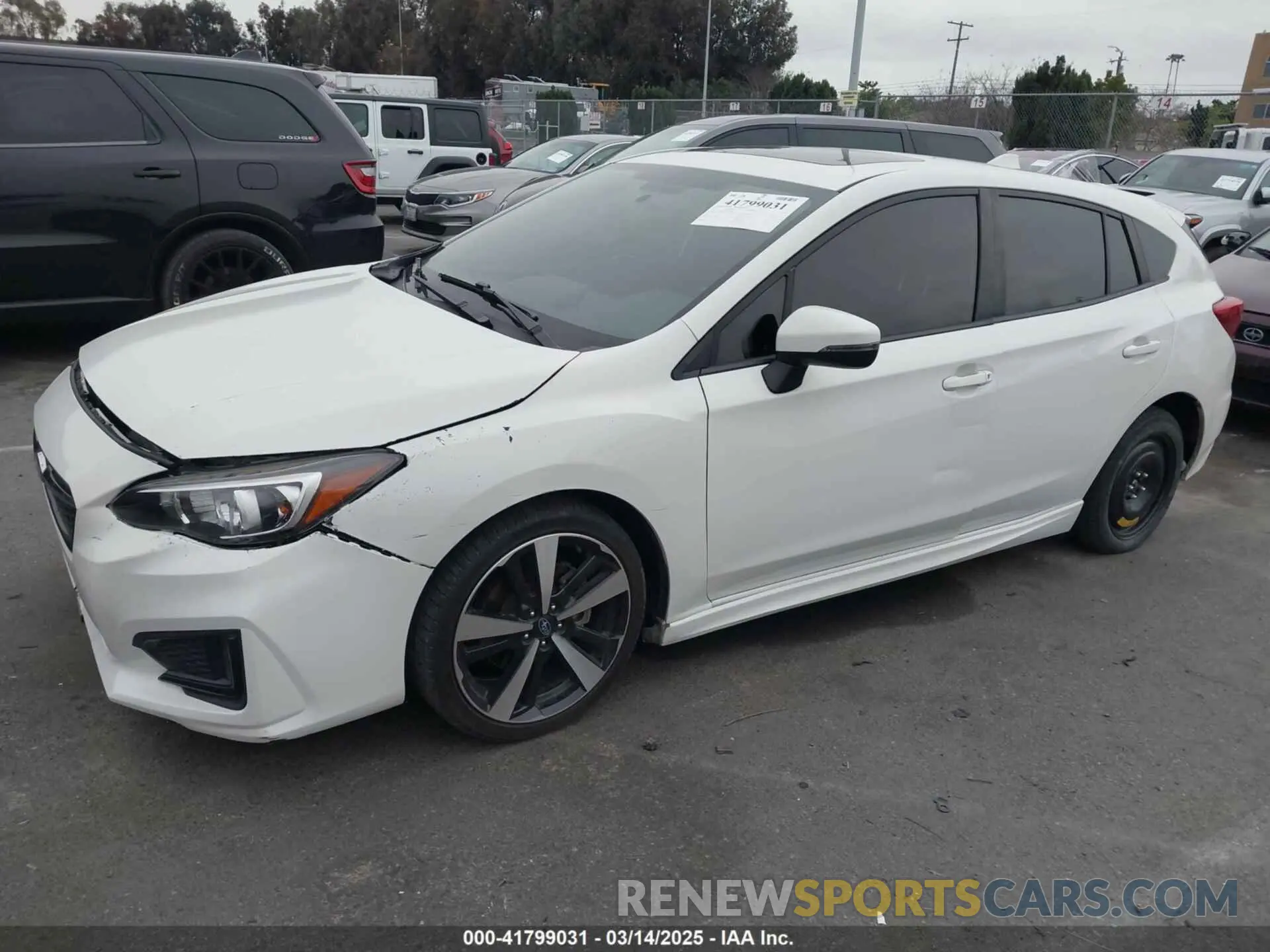 2 Photograph of a damaged car 4S3GTAM67K3756260 SUBARU IMPREZA 2019