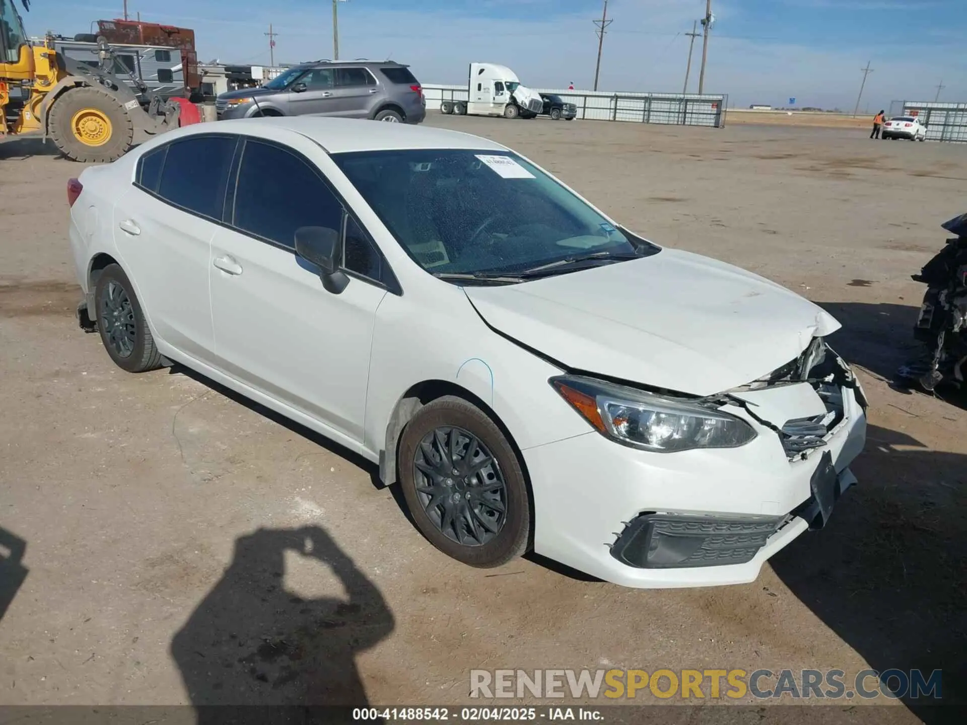 1 Photograph of a damaged car 4S3GKAB67L3609167 SUBARU IMPREZA 2020