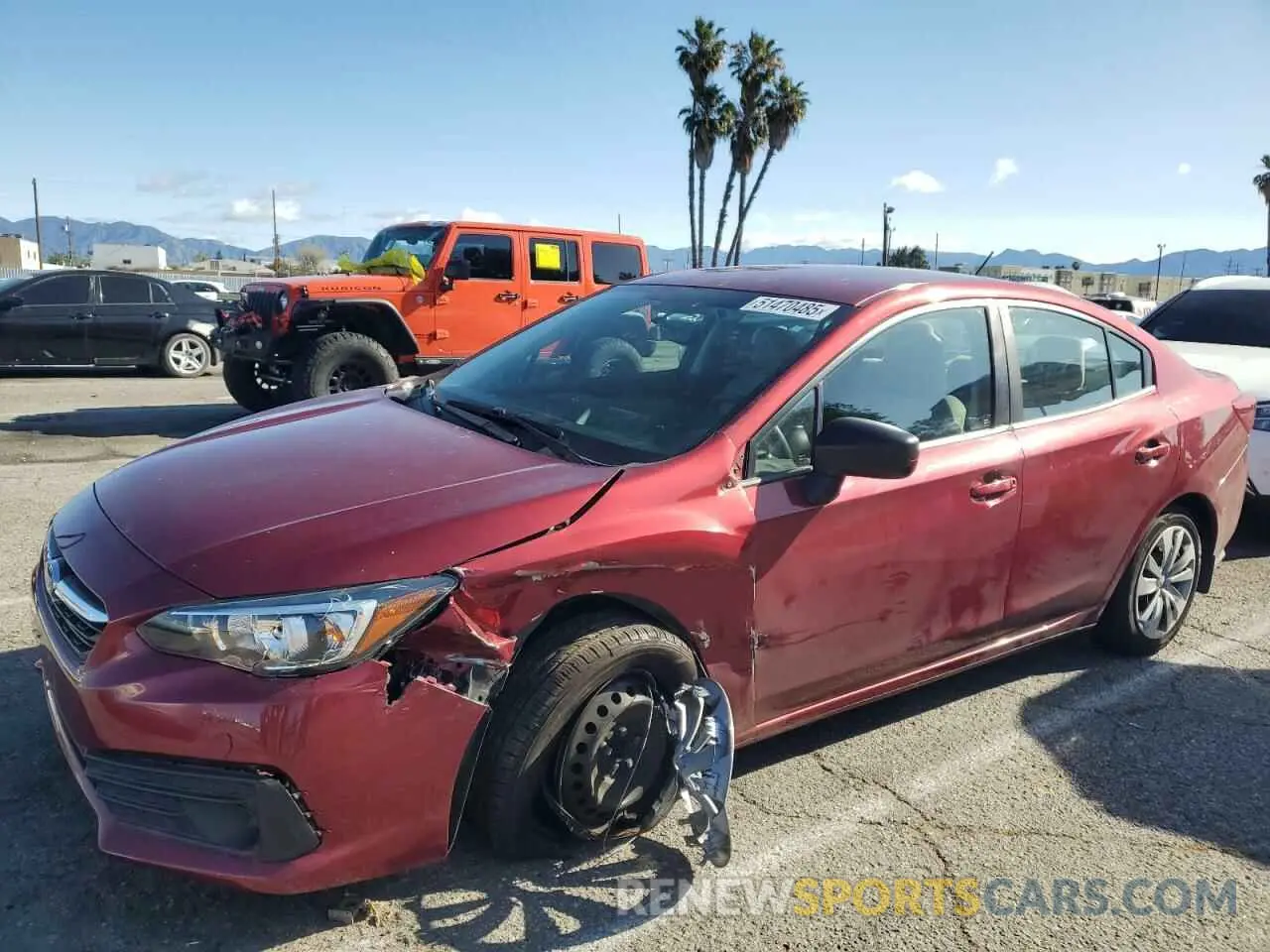 1 Photograph of a damaged car 4S3GKAB69L3613964 SUBARU IMPREZA 2020