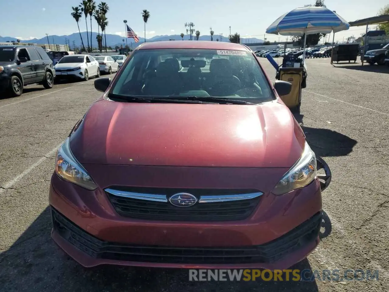 5 Photograph of a damaged car 4S3GKAB69L3613964 SUBARU IMPREZA 2020