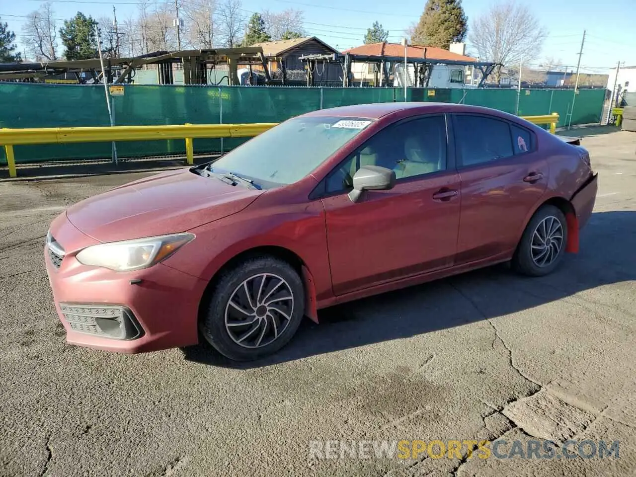 1 Photograph of a damaged car 4S3GKAB6XL3609258 SUBARU IMPREZA 2020