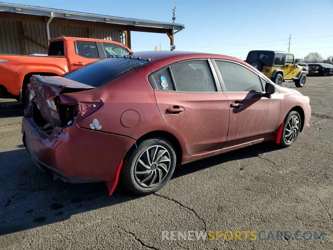 3 Photograph of a damaged car 4S3GKAB6XL3609258 SUBARU IMPREZA 2020