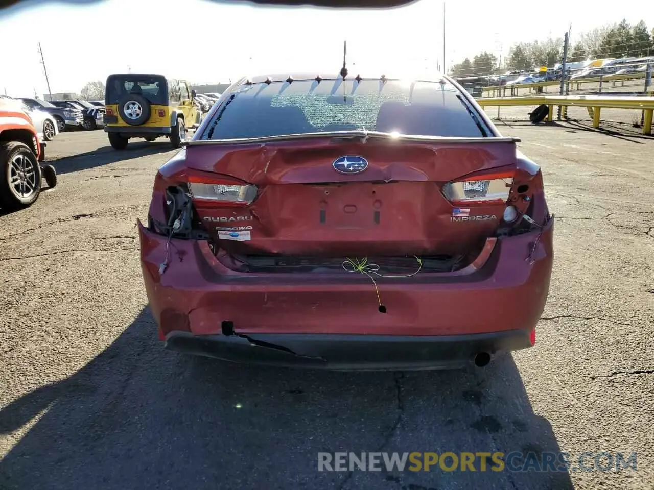 6 Photograph of a damaged car 4S3GKAB6XL3609258 SUBARU IMPREZA 2020