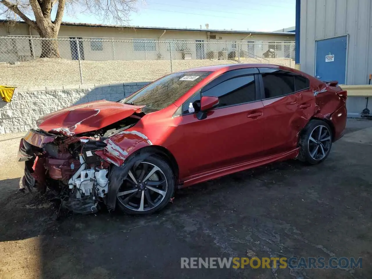 1 Photograph of a damaged car 4S3GKAL67L3606929 SUBARU IMPREZA 2020