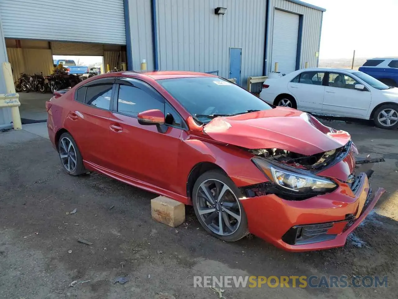 4 Photograph of a damaged car 4S3GKAL67L3606929 SUBARU IMPREZA 2020