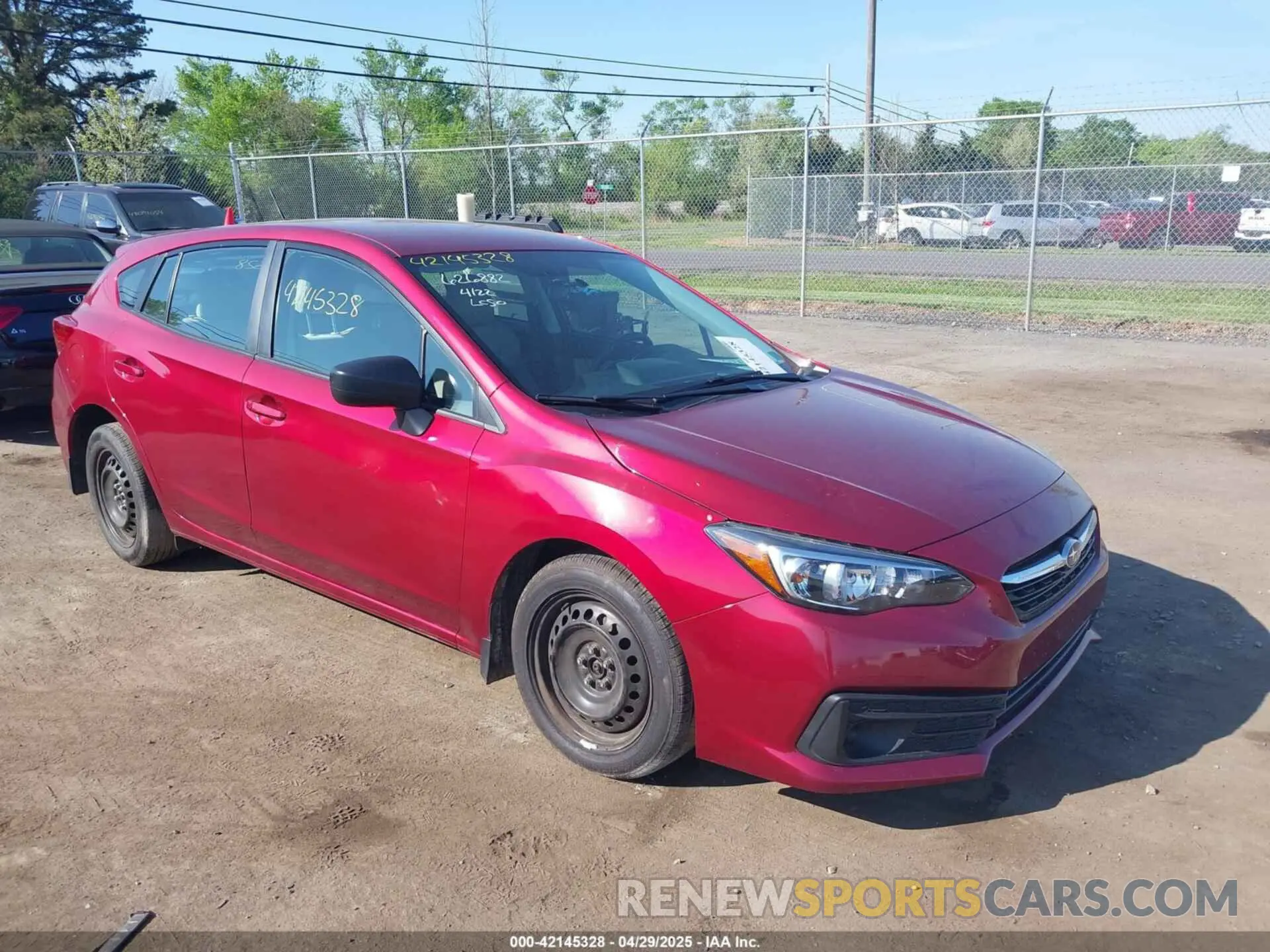 1 Photograph of a damaged car 4S3GTAA63L1720227 SUBARU IMPREZA 2020