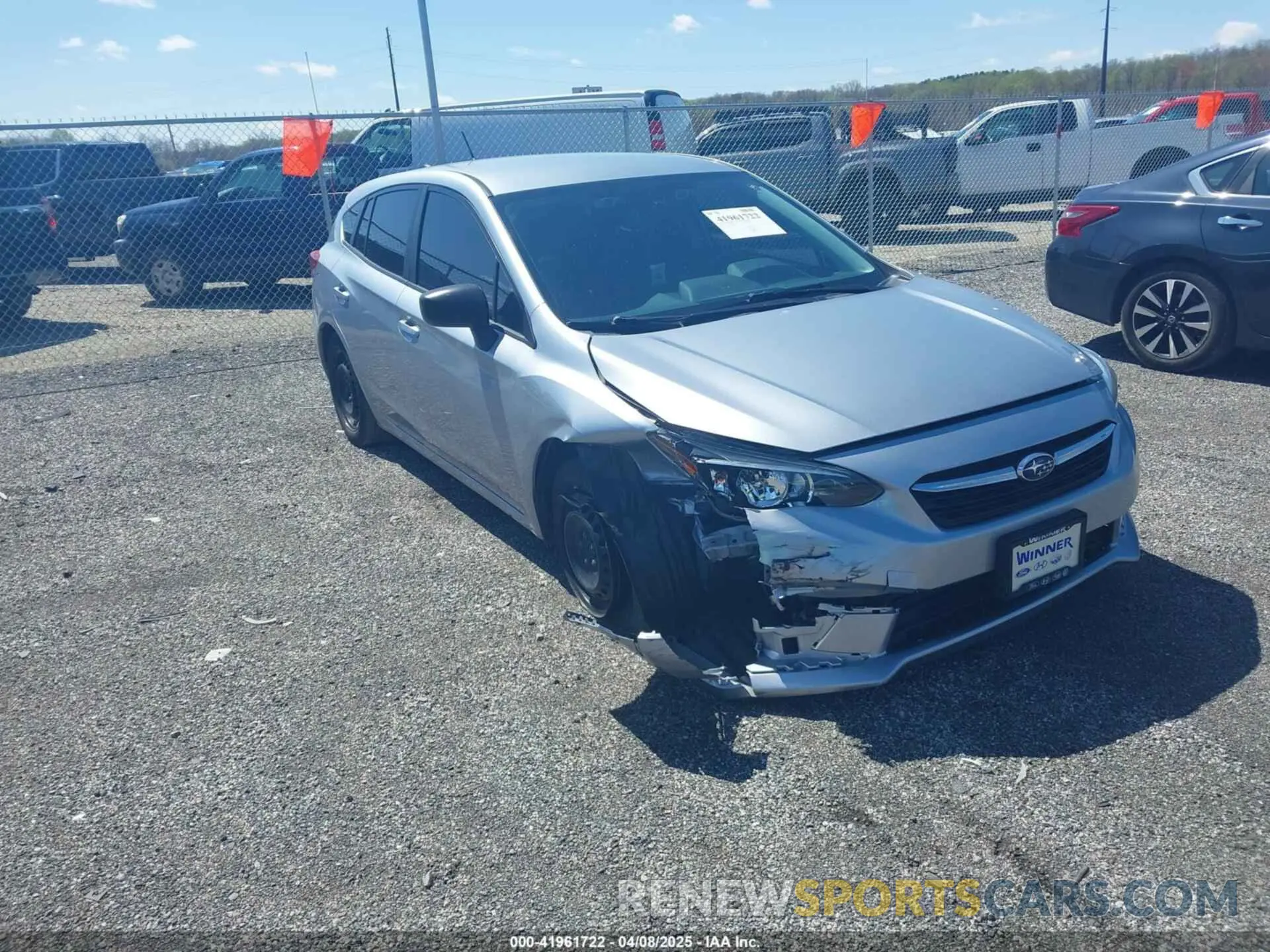 1 Photograph of a damaged car 4S3GTAB60L3729115 SUBARU IMPREZA 2020