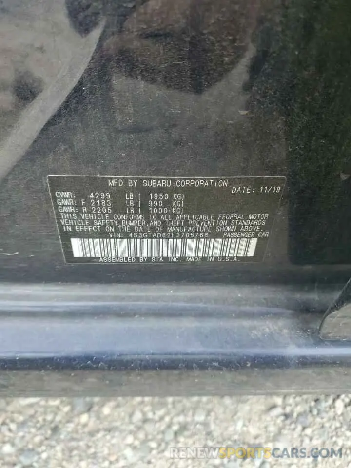 12 Photograph of a damaged car 4S3GTAD62L3705766 SUBARU IMPREZA 2020