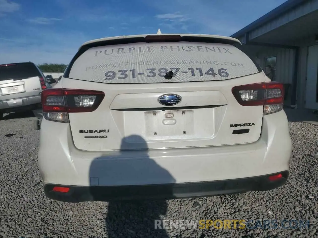 6 Photograph of a damaged car 4S3GTAL61L3725640 SUBARU IMPREZA 2020