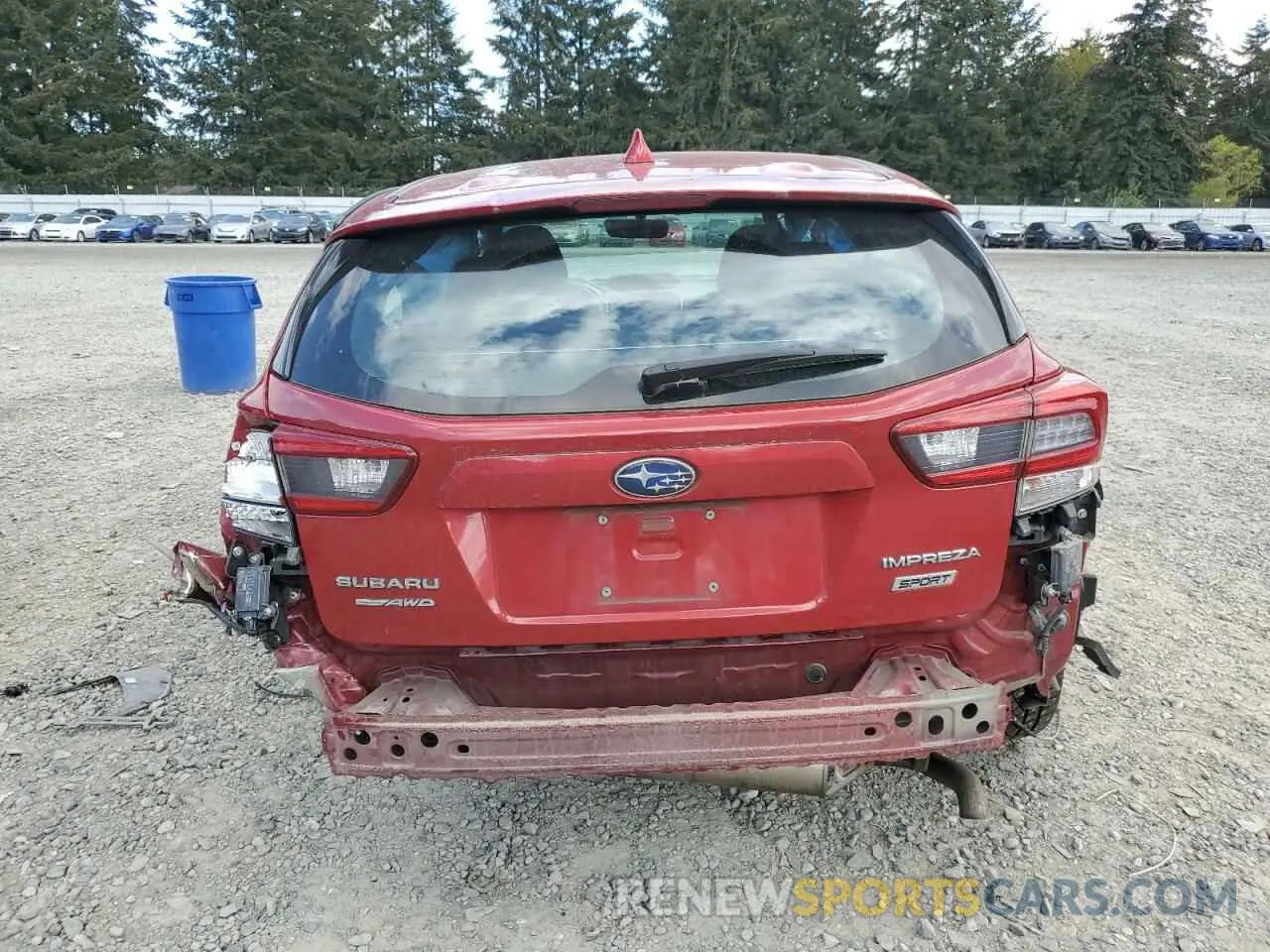 6 Photograph of a damaged car 4S3GTAM68L3722667 SUBARU IMPREZA 2020