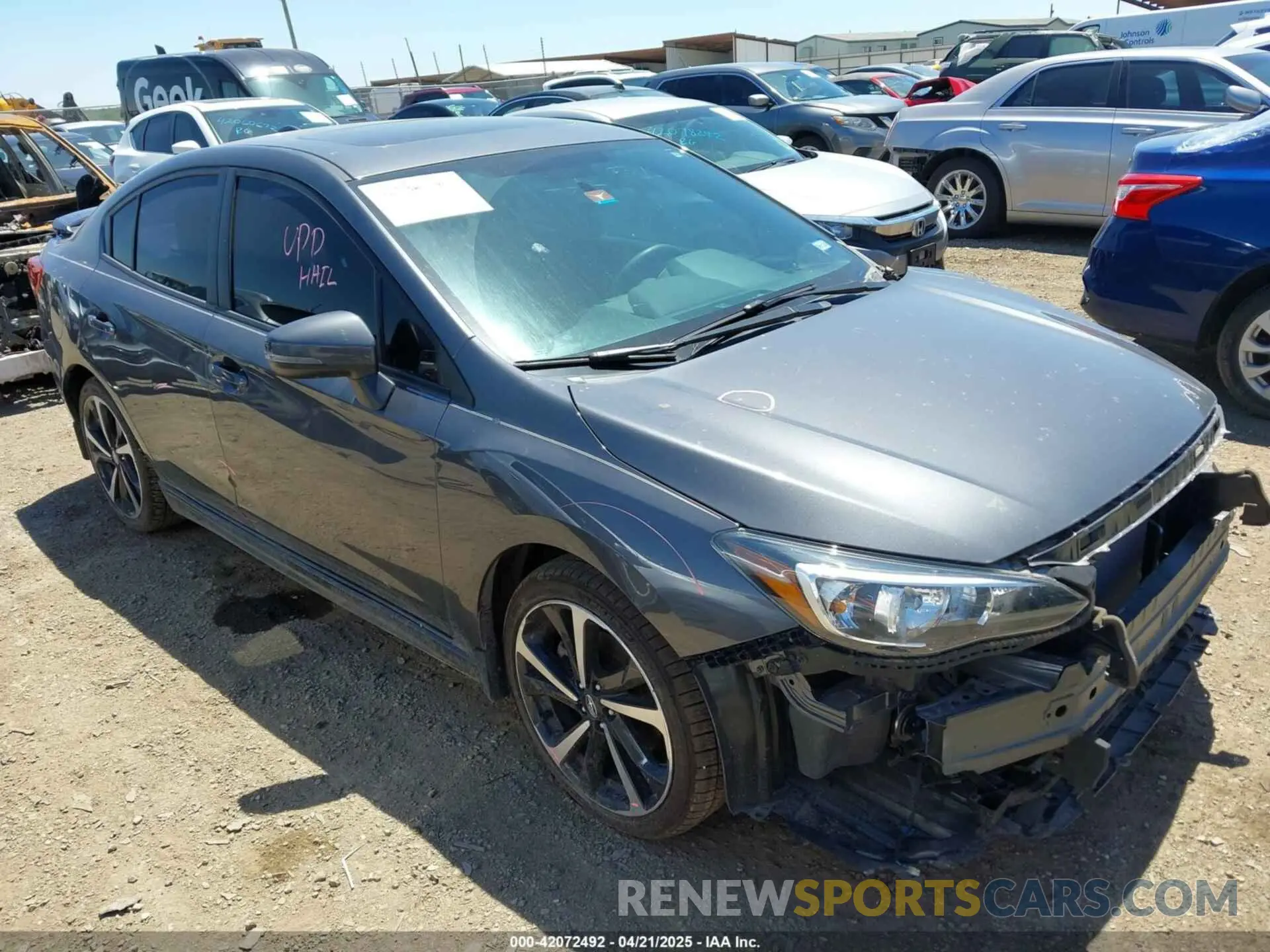 1 Photograph of a damaged car 4S3GKAM68M3607085 SUBARU IMPREZA 2021
