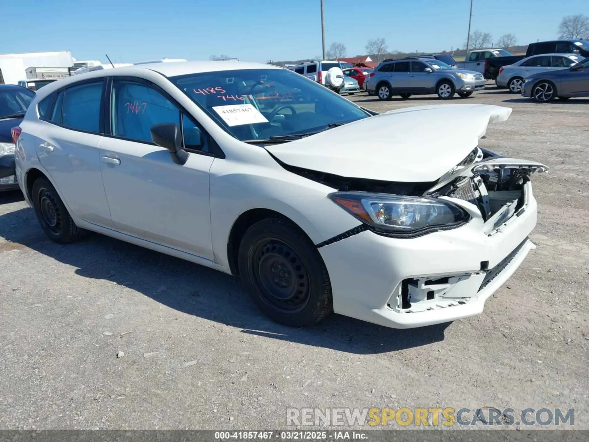 1 Photograph of a damaged car 4S3GTAB66M3703538 SUBARU IMPREZA 2021