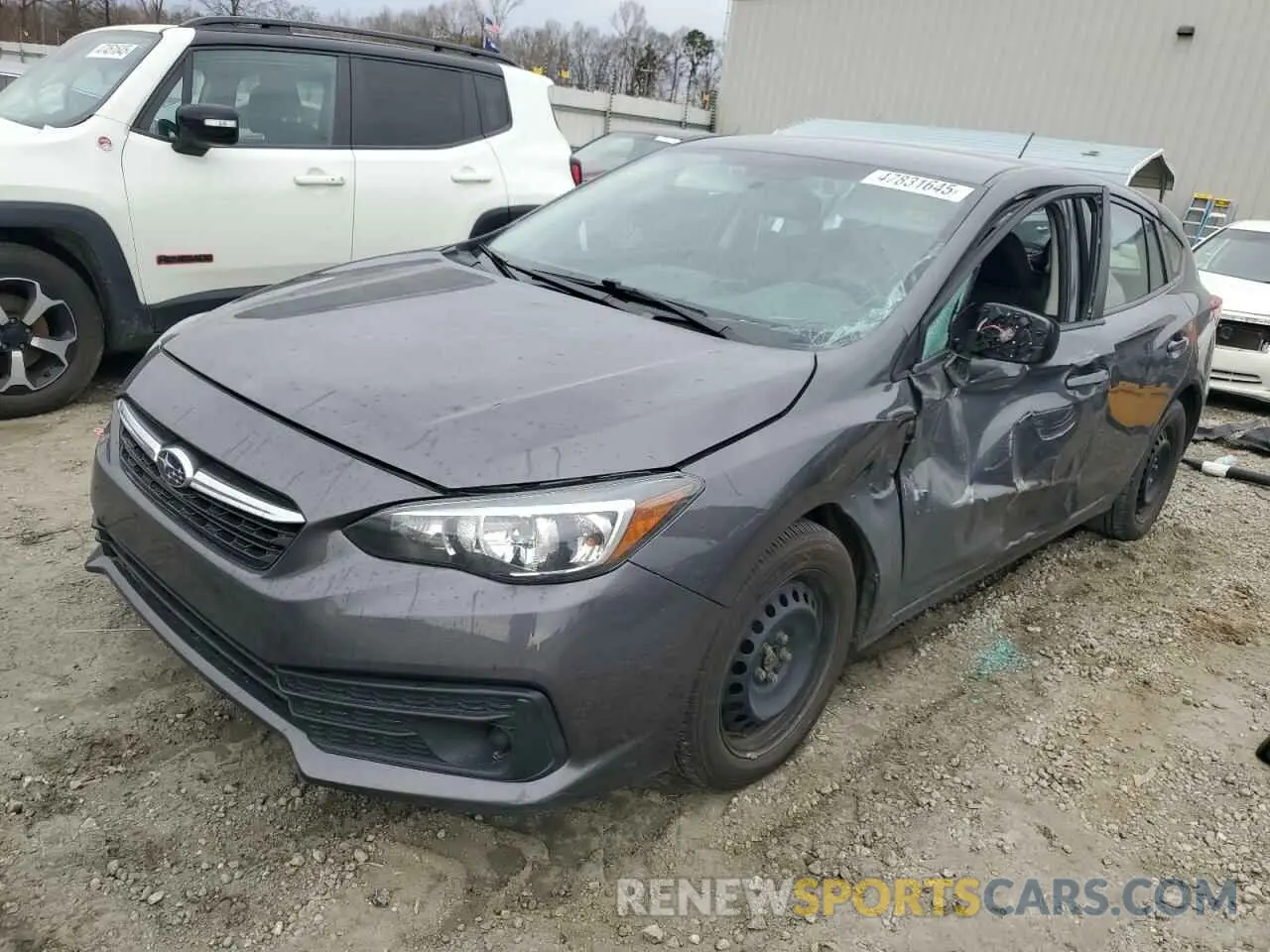 1 Photograph of a damaged car 4S3GTAB67M3704214 SUBARU IMPREZA 2021