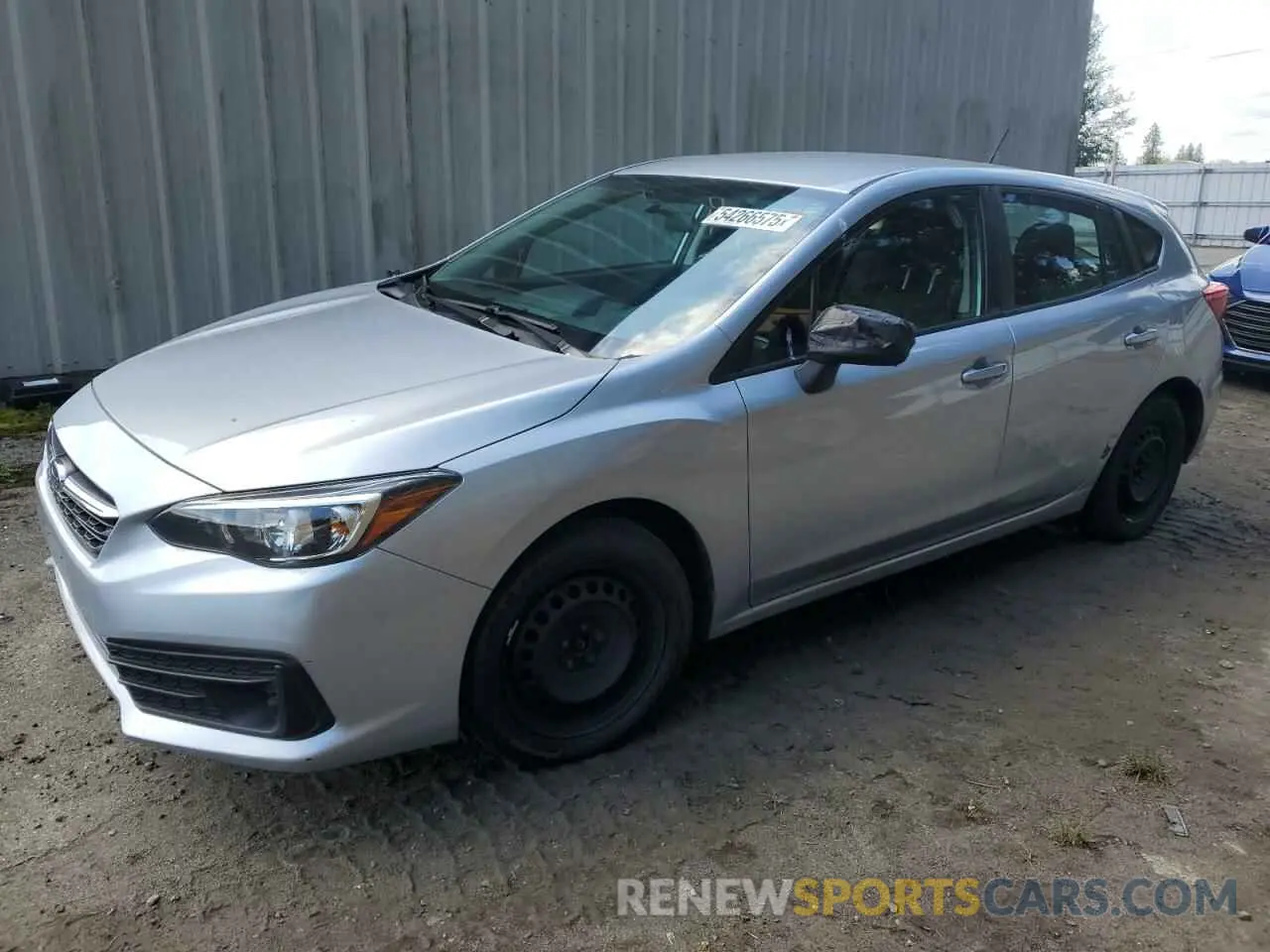 1 Photograph of a damaged car 4S3GTAB69M3705705 SUBARU IMPREZA 2021