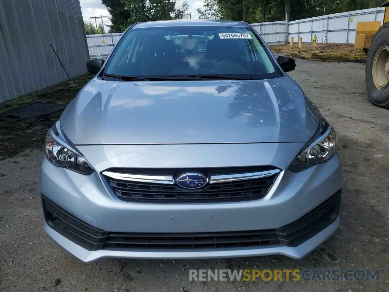 5 Photograph of a damaged car 4S3GTAB69M3705705 SUBARU IMPREZA 2021