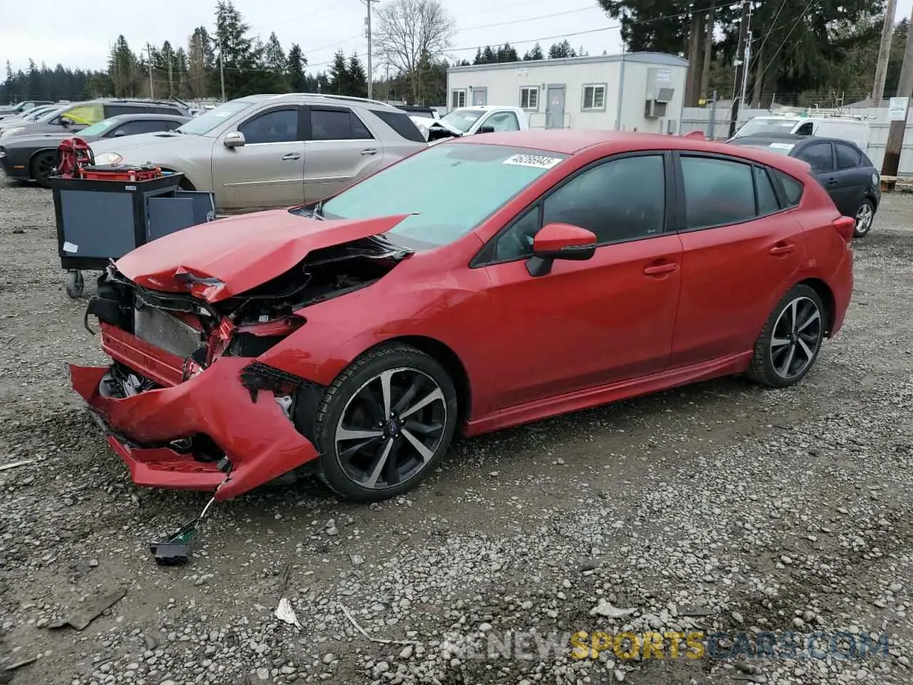 1 Photograph of a damaged car 4S3GTAJ62M1700939 SUBARU IMPREZA 2021