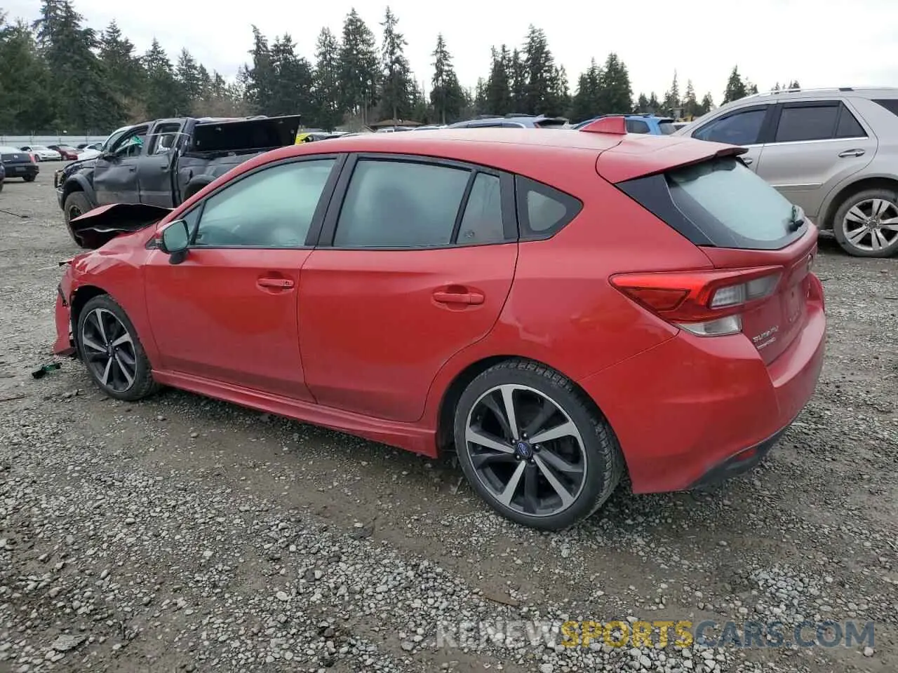 2 Photograph of a damaged car 4S3GTAJ62M1700939 SUBARU IMPREZA 2021