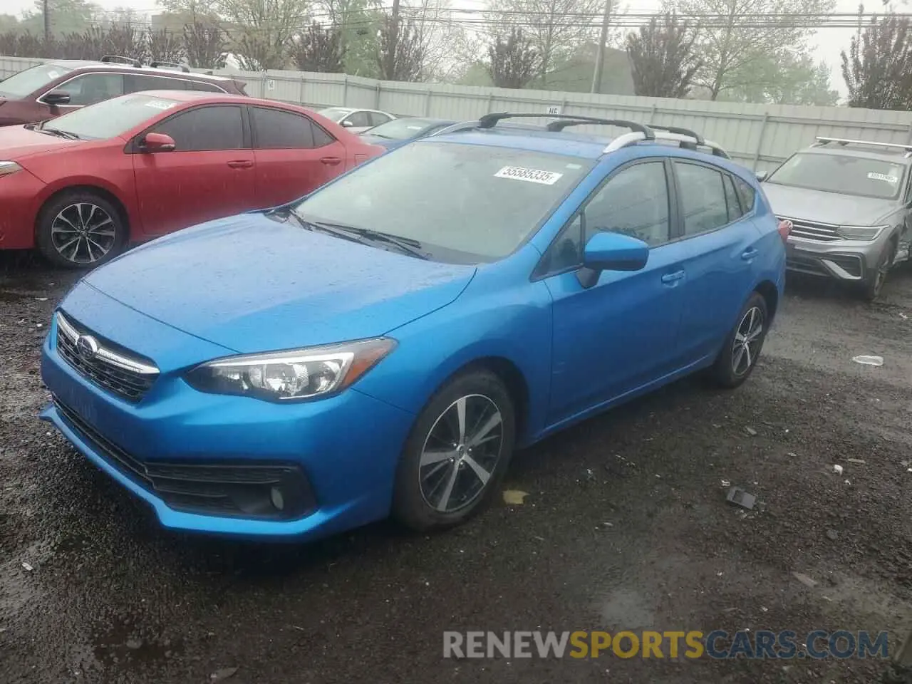 1 Photograph of a damaged car 4S3GTAV61M3713597 SUBARU IMPREZA 2021