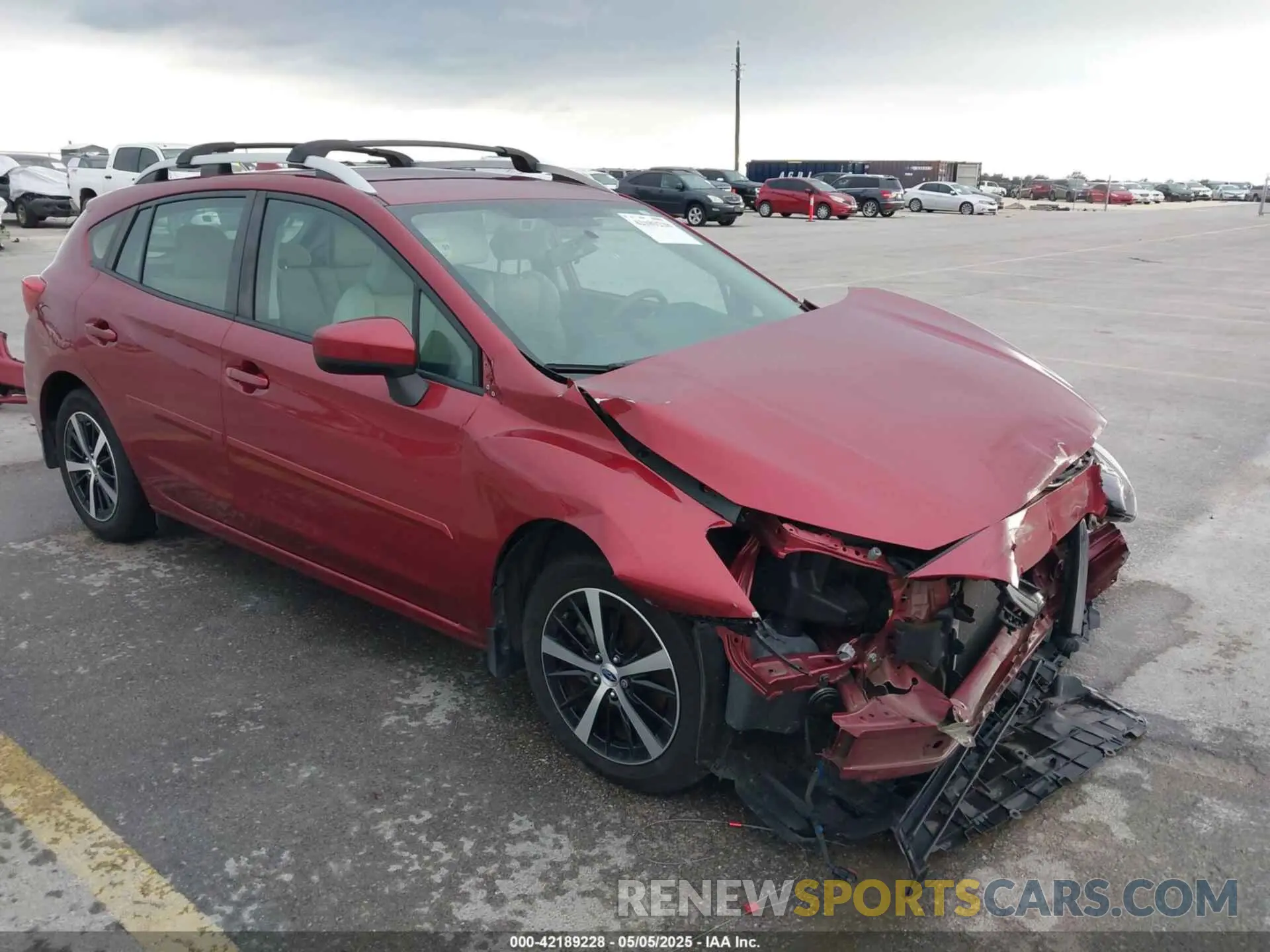 1 Photograph of a damaged car 4S3GTAV69M3701407 SUBARU IMPREZA 2021
