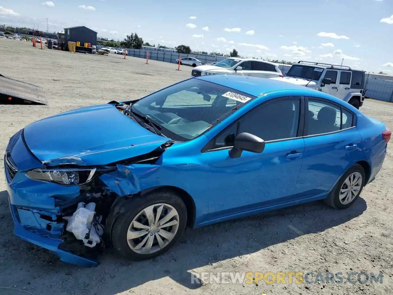 1 Photograph of a damaged car 4S3GKAB61N3602749 SUBARU IMPREZA 2022