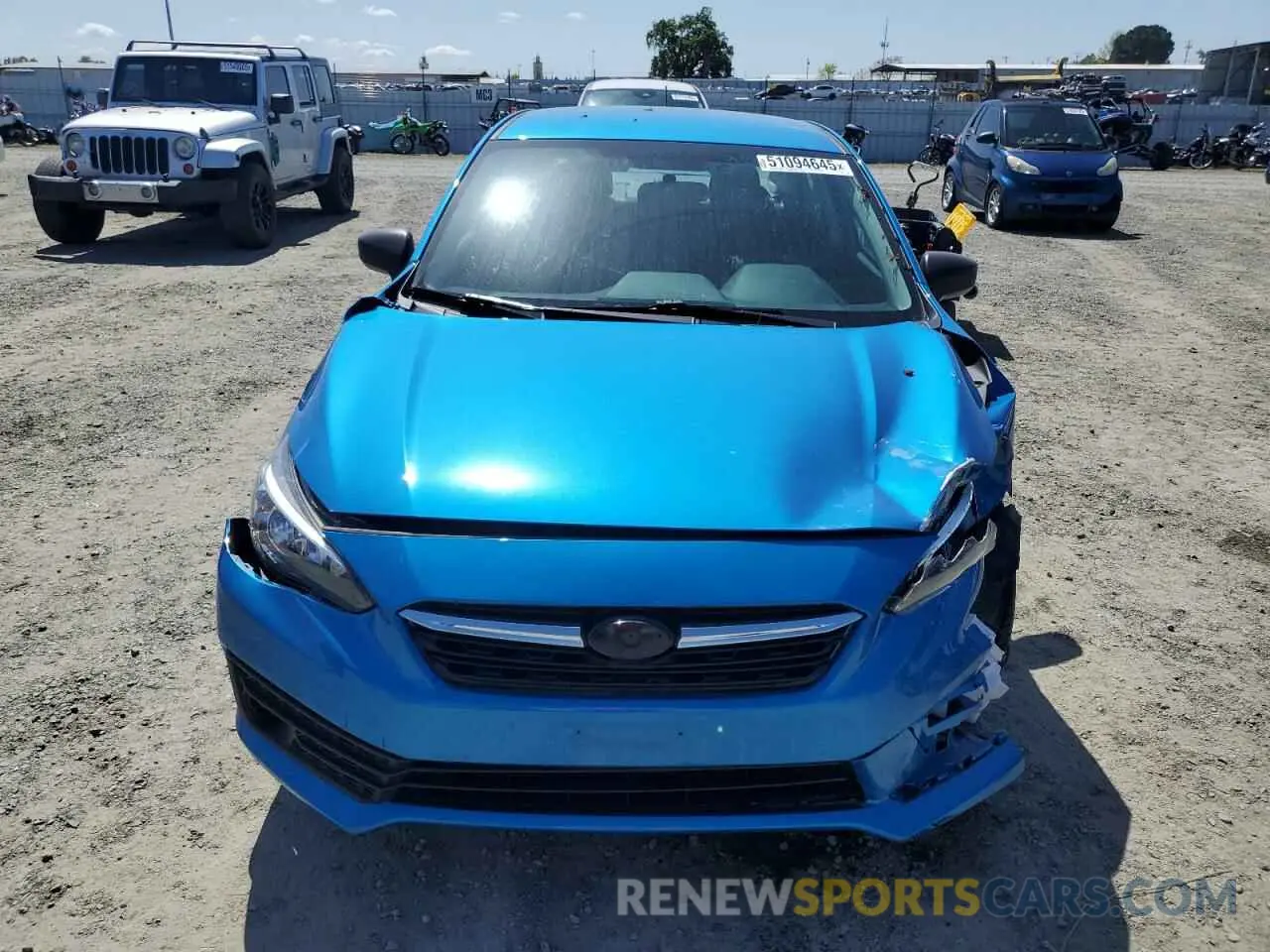 5 Photograph of a damaged car 4S3GKAB61N3602749 SUBARU IMPREZA 2022