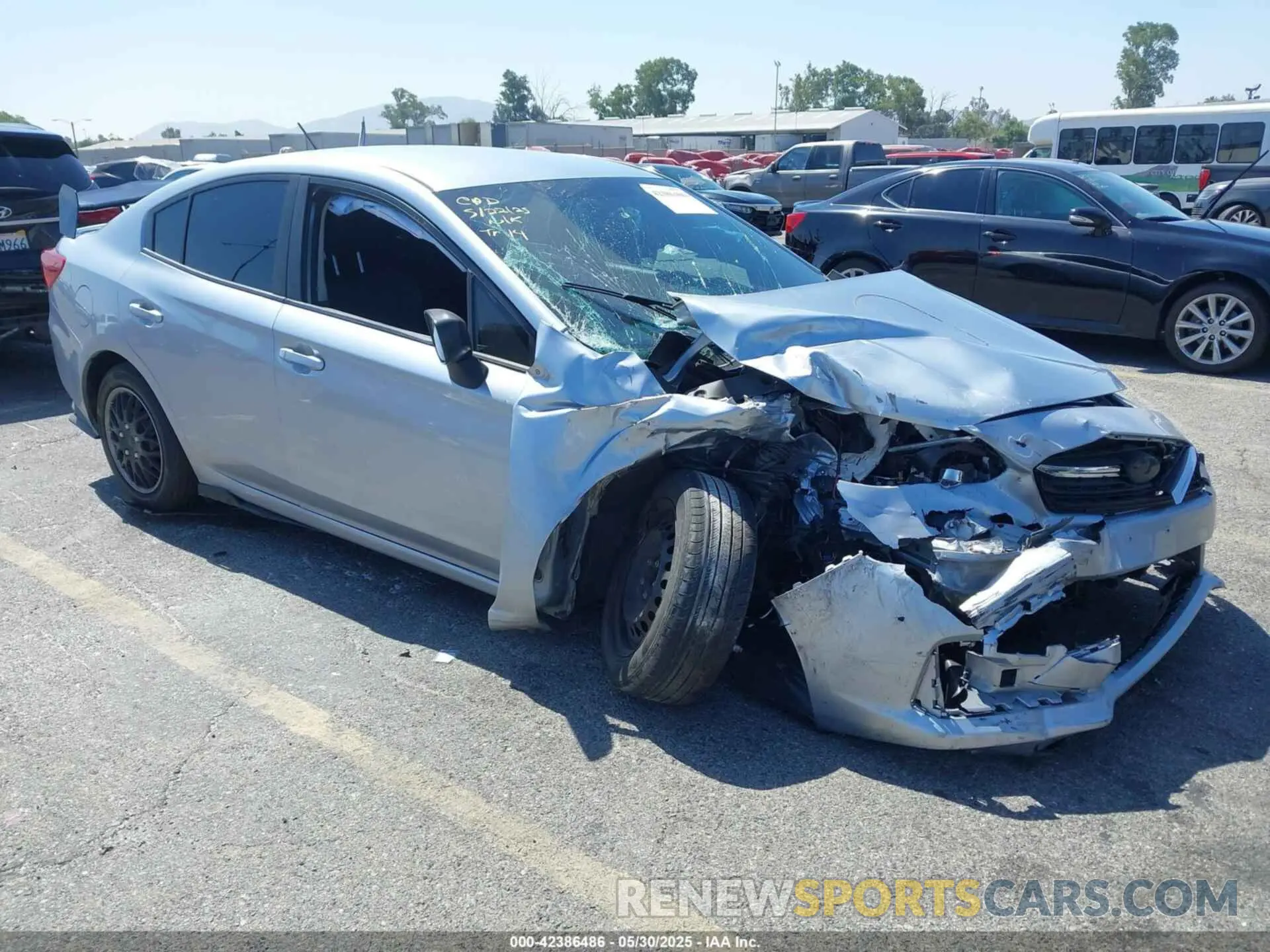 1 Photograph of a damaged car 4S3GKAB63N3604437 SUBARU IMPREZA 2022