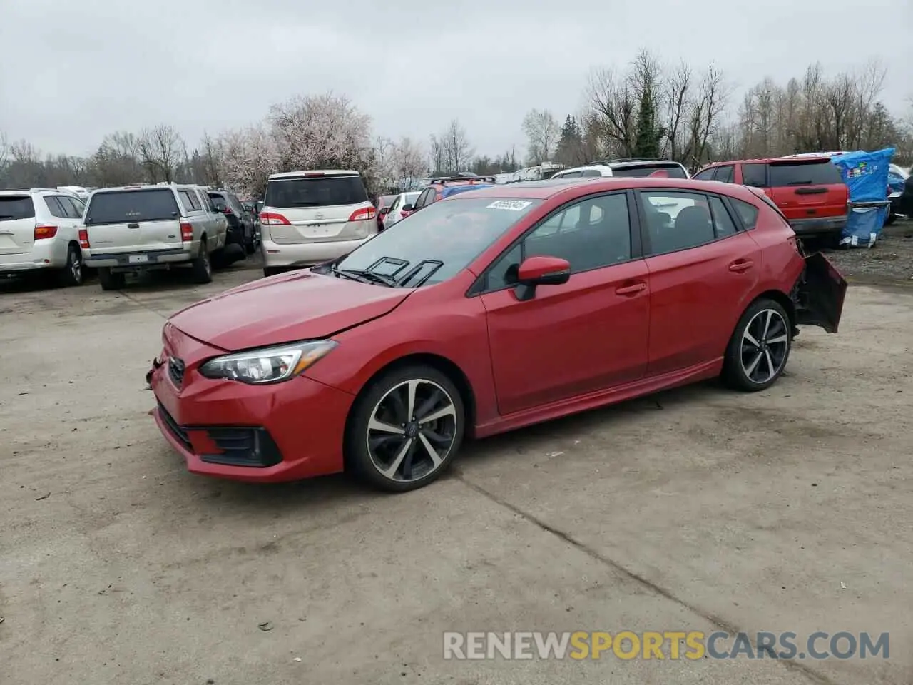 1 Photograph of a damaged car 4S3GTAM6XN3708272 SUBARU IMPREZA 2022
