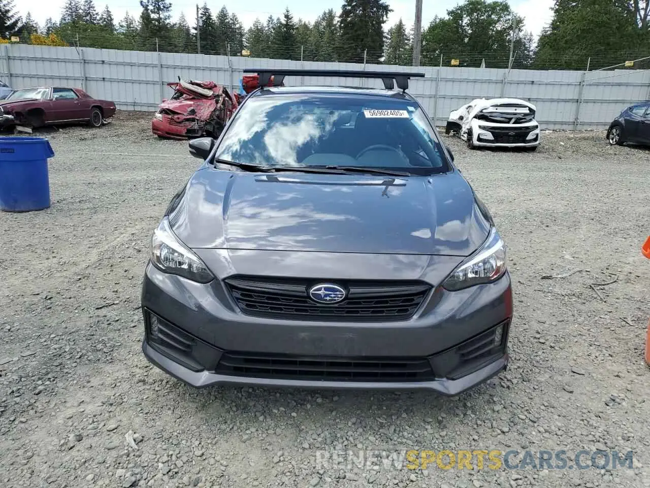 5 Photograph of a damaged car 4S3GTAM6XN3716999 SUBARU IMPREZA 2022
