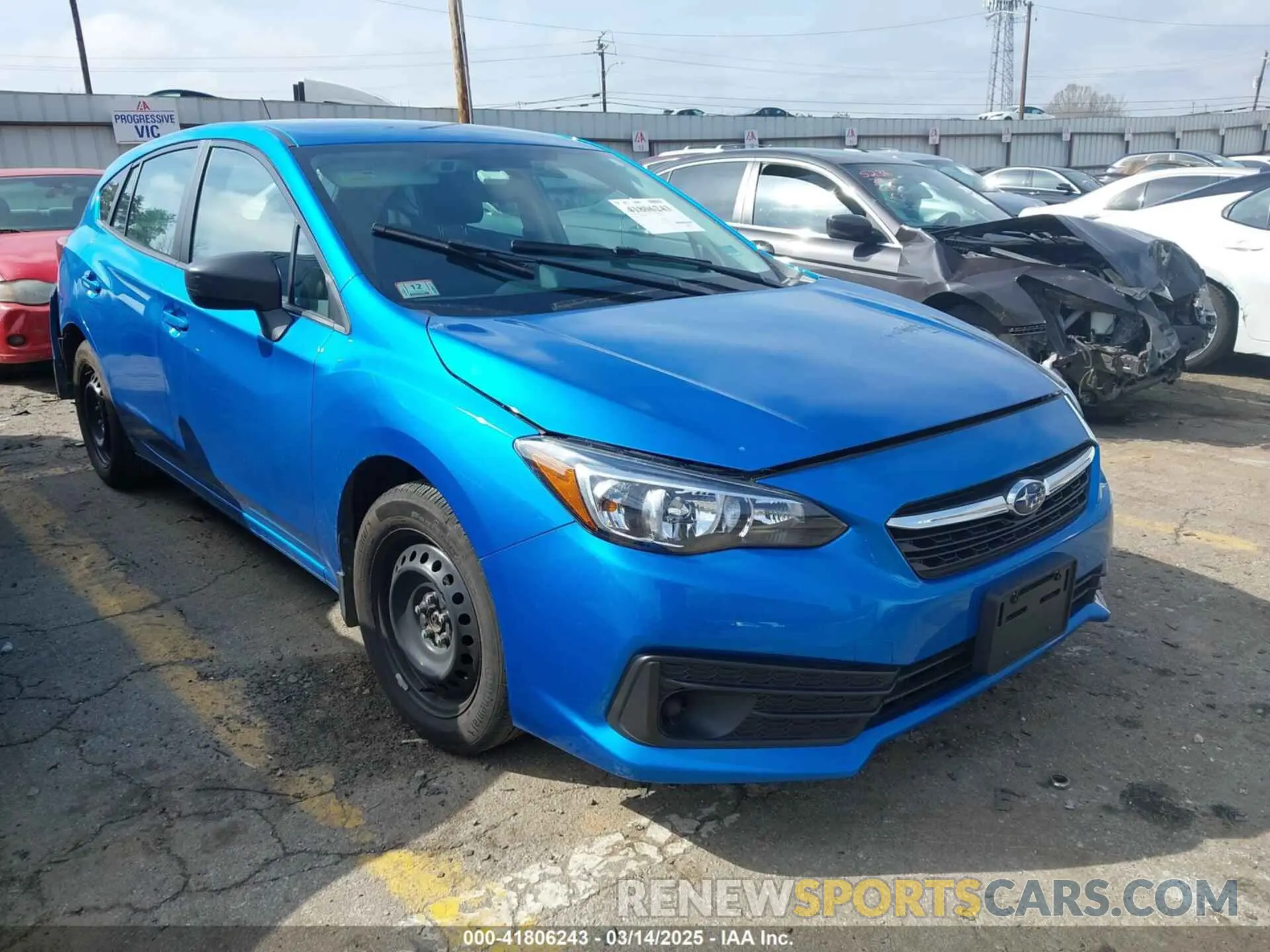 1 Photograph of a damaged car 4S3GTAB63P3703761 SUBARU IMPREZA 2023