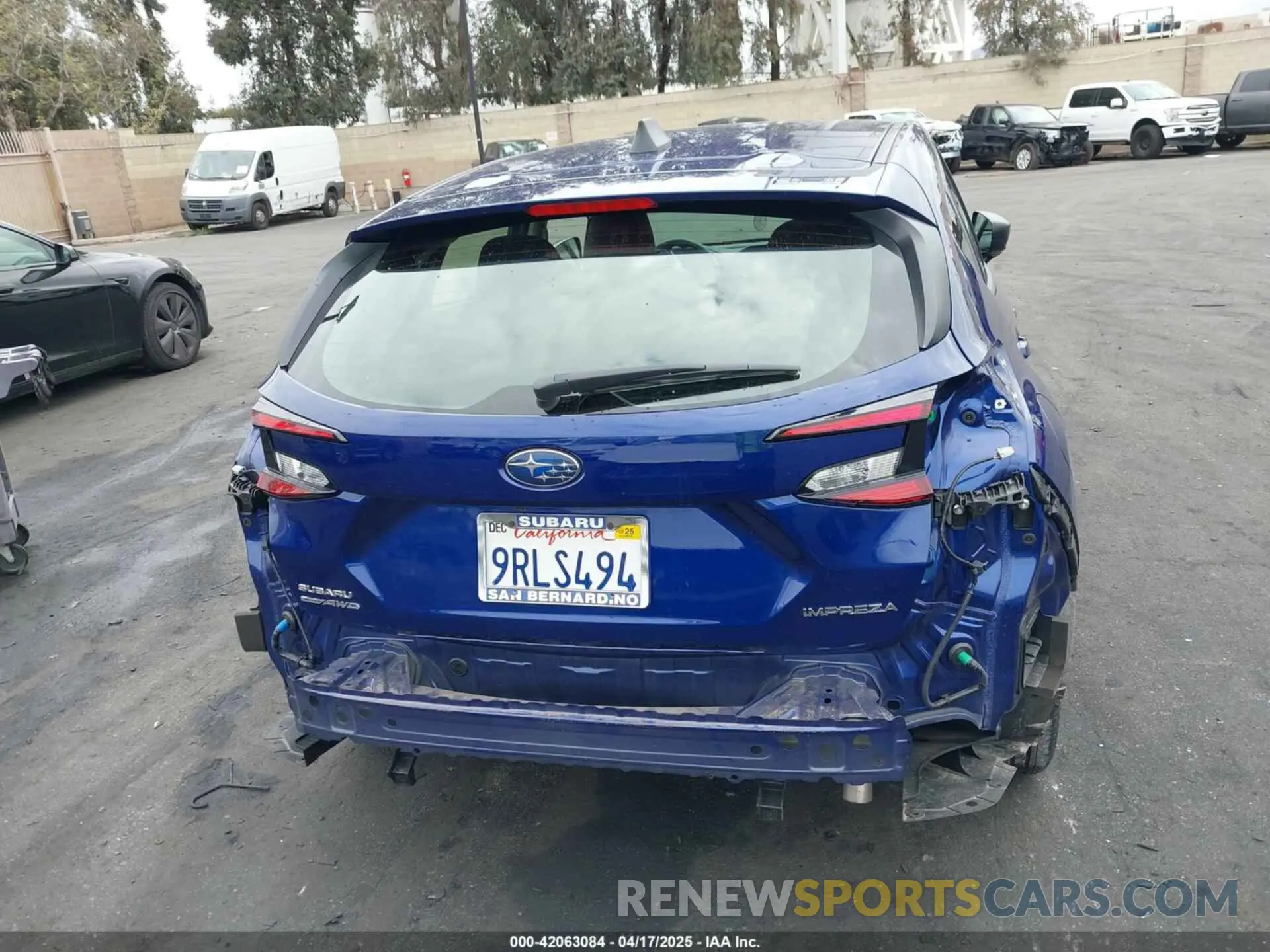 17 Photograph of a damaged car JF1GUABC0R8896160 SUBARU IMPREZA 2024