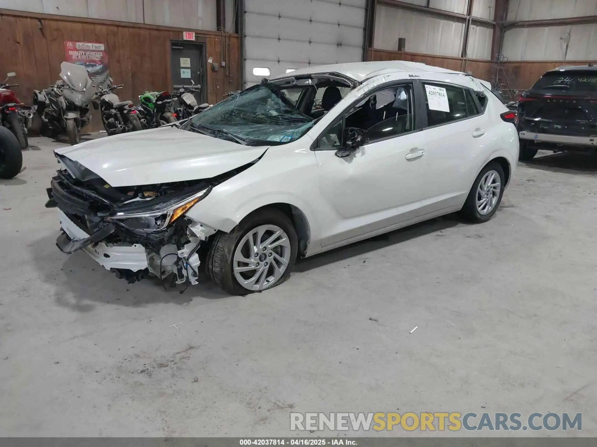 2 Photograph of a damaged car JF1GUABC1R8302840 SUBARU IMPREZA 2024