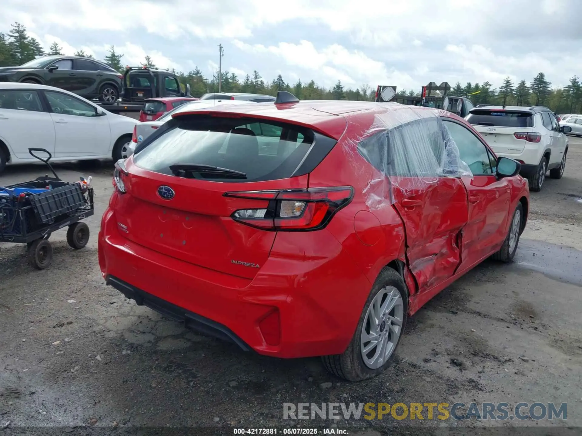 4 Photograph of a damaged car JF1GUABC5R8896932 SUBARU IMPREZA 2024