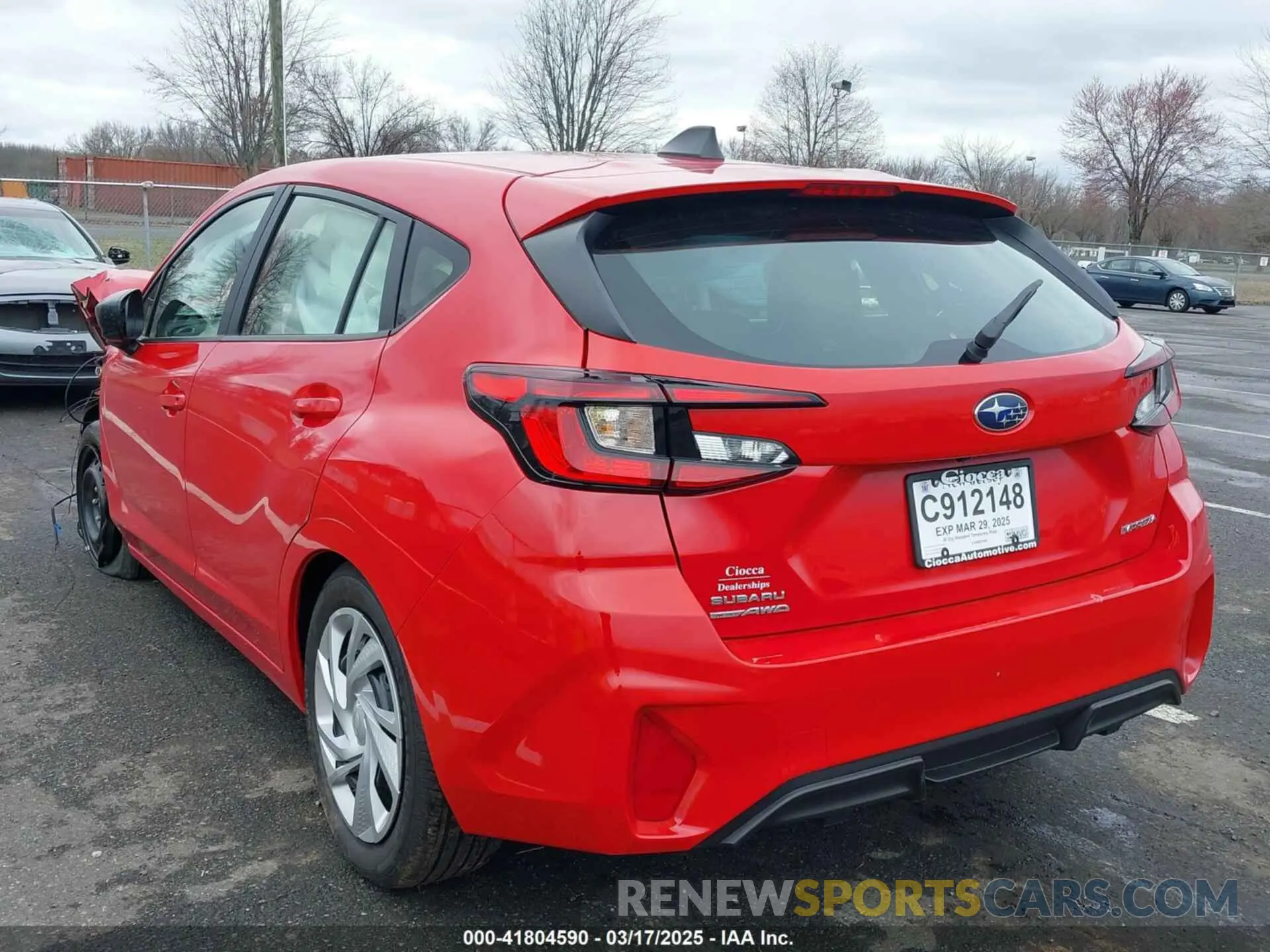 3 Photograph of a damaged car JF1GUABC6R8908229 SUBARU IMPREZA 2024