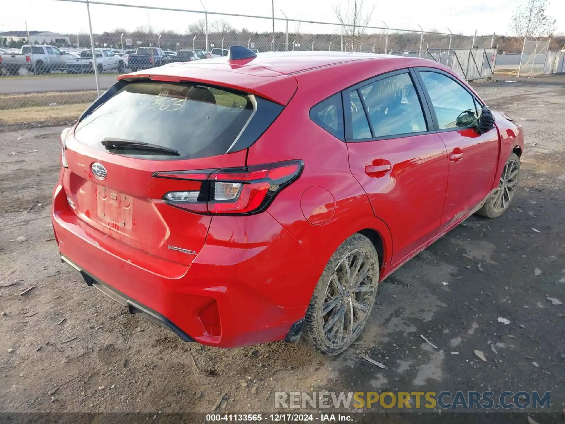 4 Photograph of a damaged car JF1GUAFC0R8343759 SUBARU IMPREZA 2024