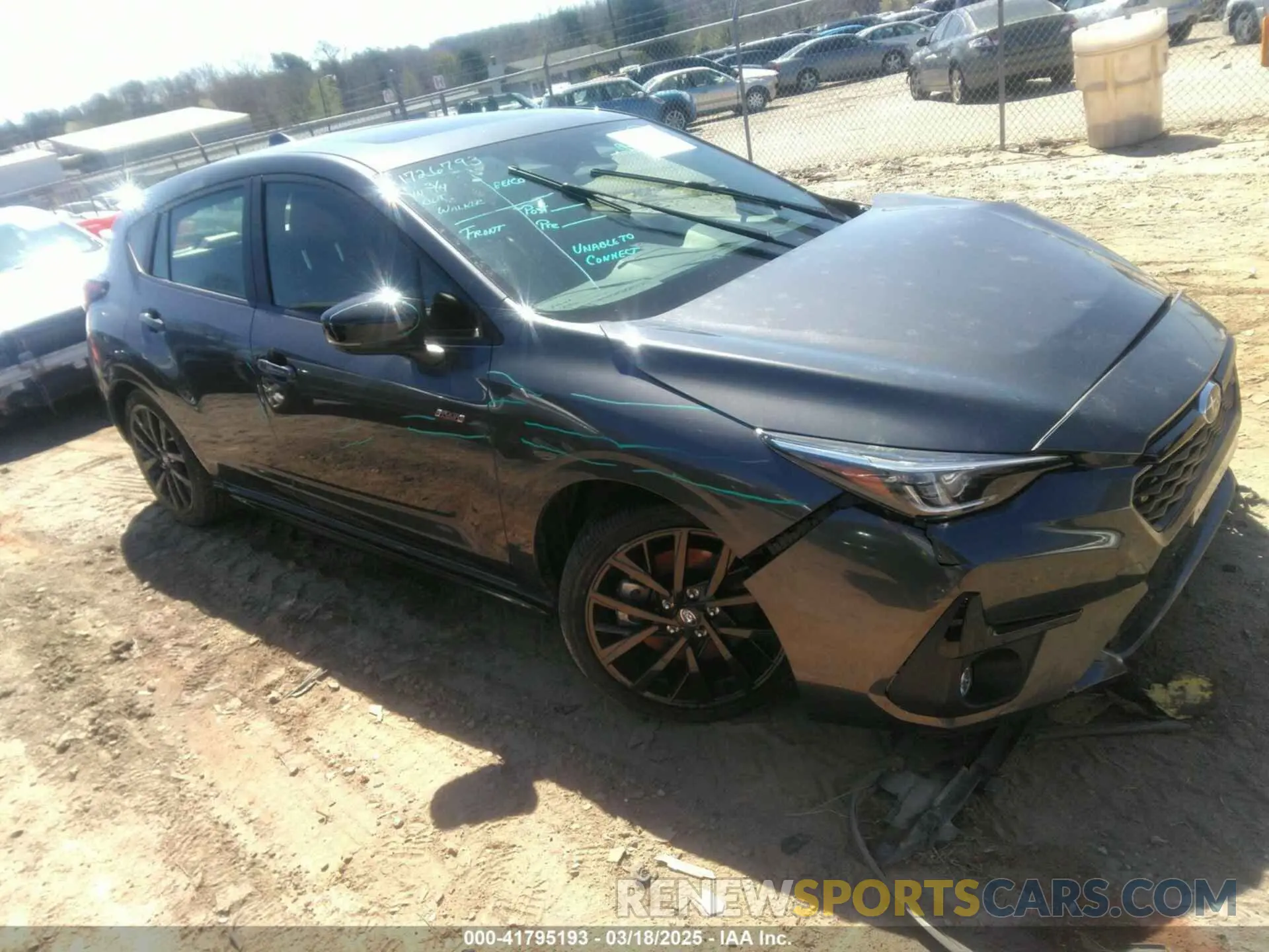 1 Photograph of a damaged car JF1GUHJC3R8362841 SUBARU IMPREZA 2024