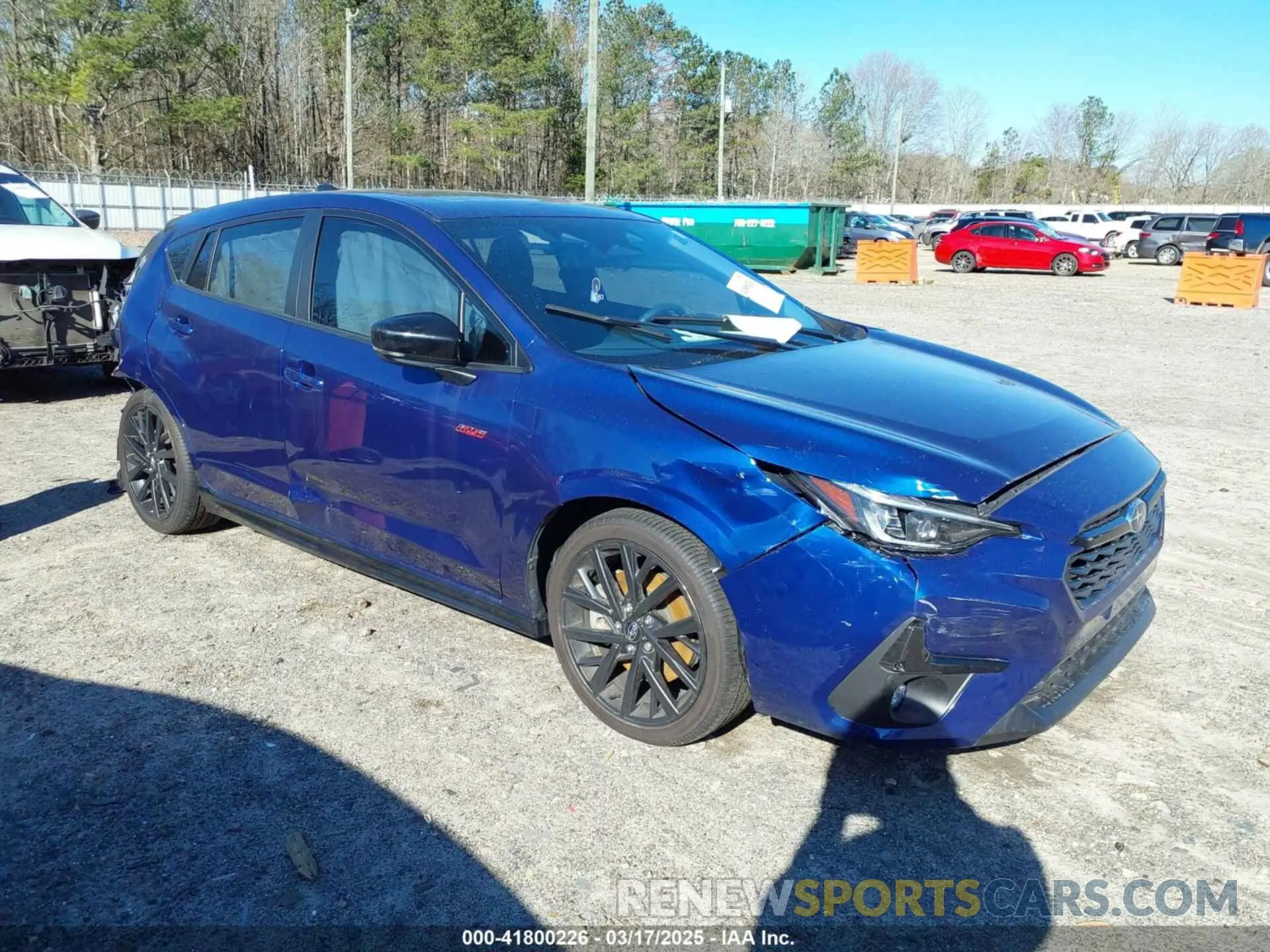 1 Photograph of a damaged car JF1GUHJC5R8318274 SUBARU IMPREZA 2024