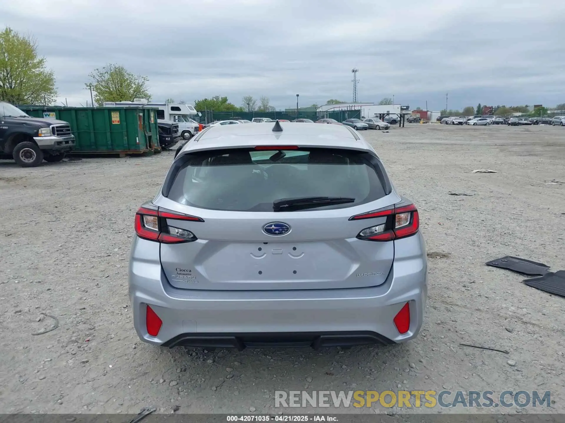 17 Photograph of a damaged car JF1GUABC7S8235845 SUBARU IMPREZA 2025