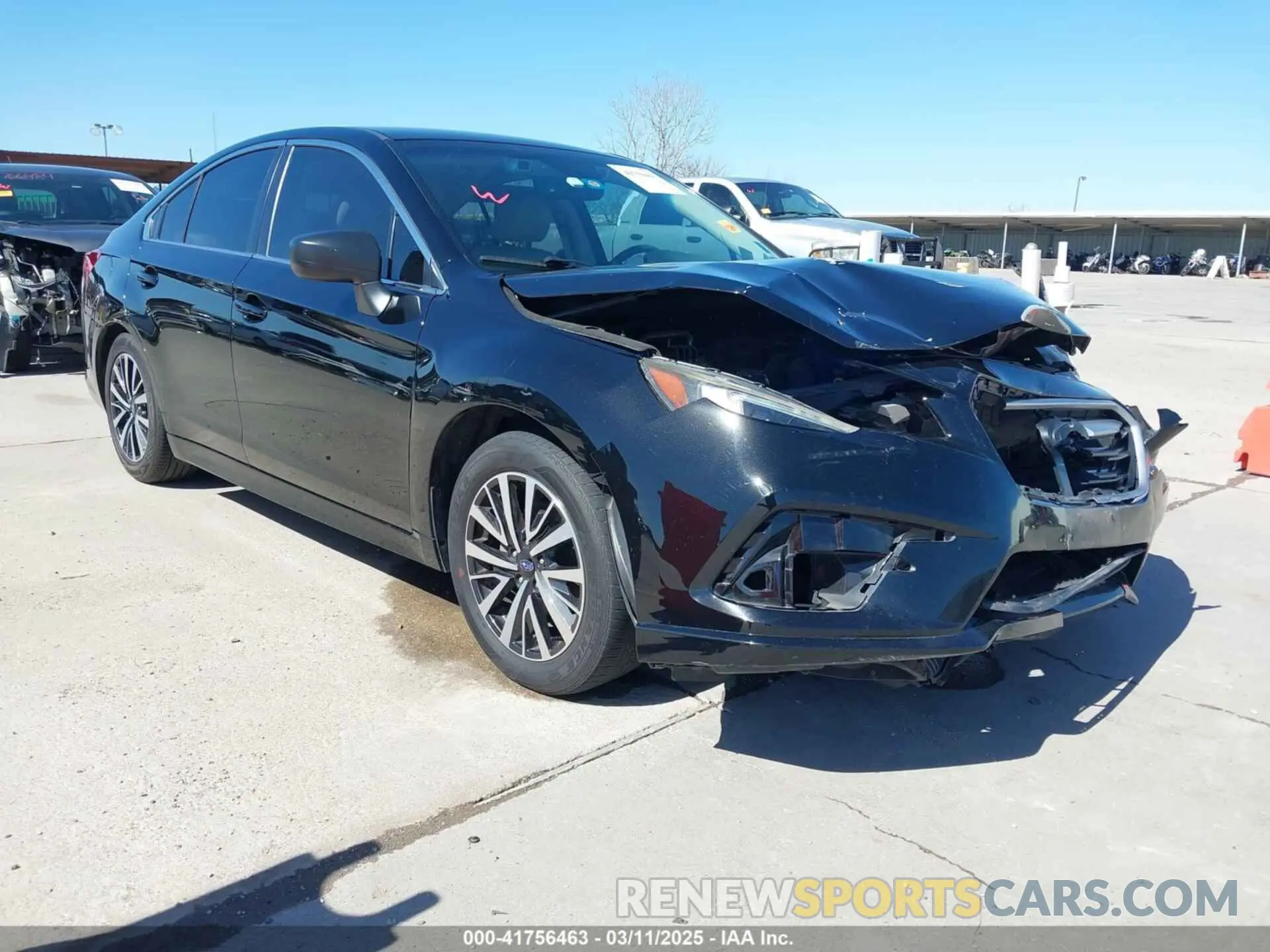 1 Photograph of a damaged car 4S3BNAB60K3002124 SUBARU LEGACY 2019