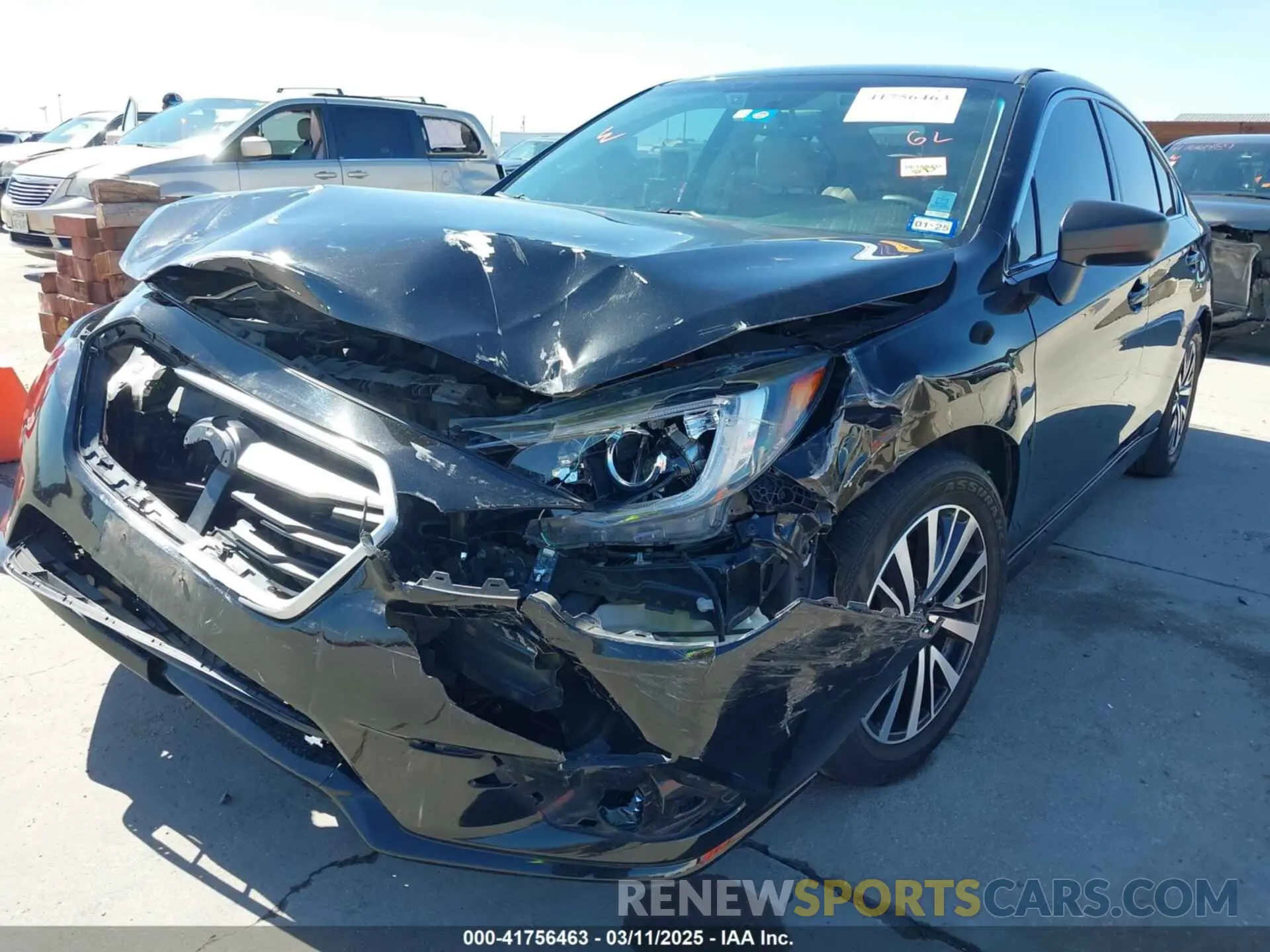 6 Photograph of a damaged car 4S3BNAB60K3002124 SUBARU LEGACY 2019