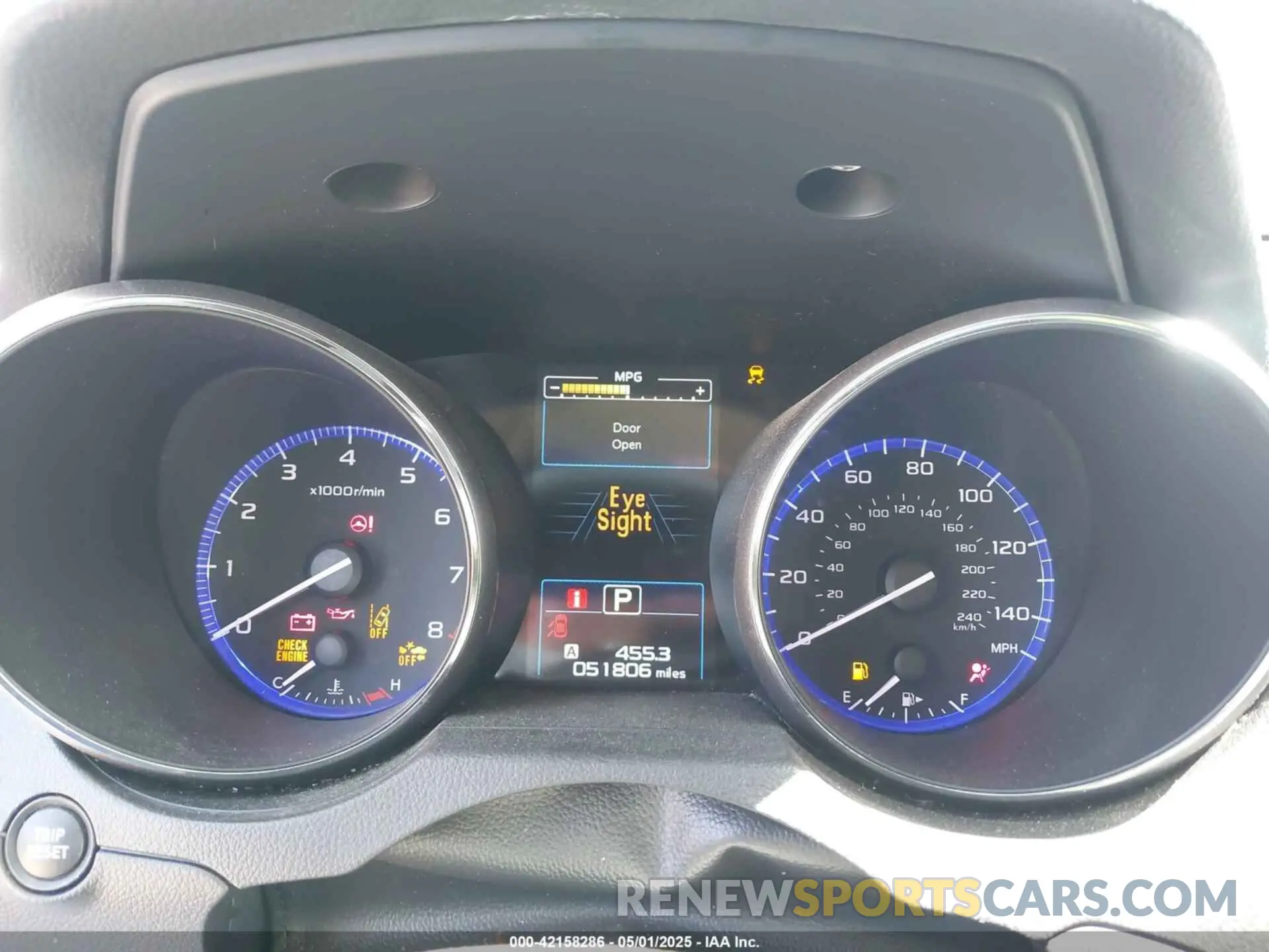 7 Photograph of a damaged car 4S3BNAB62K3025002 SUBARU LEGACY 2019