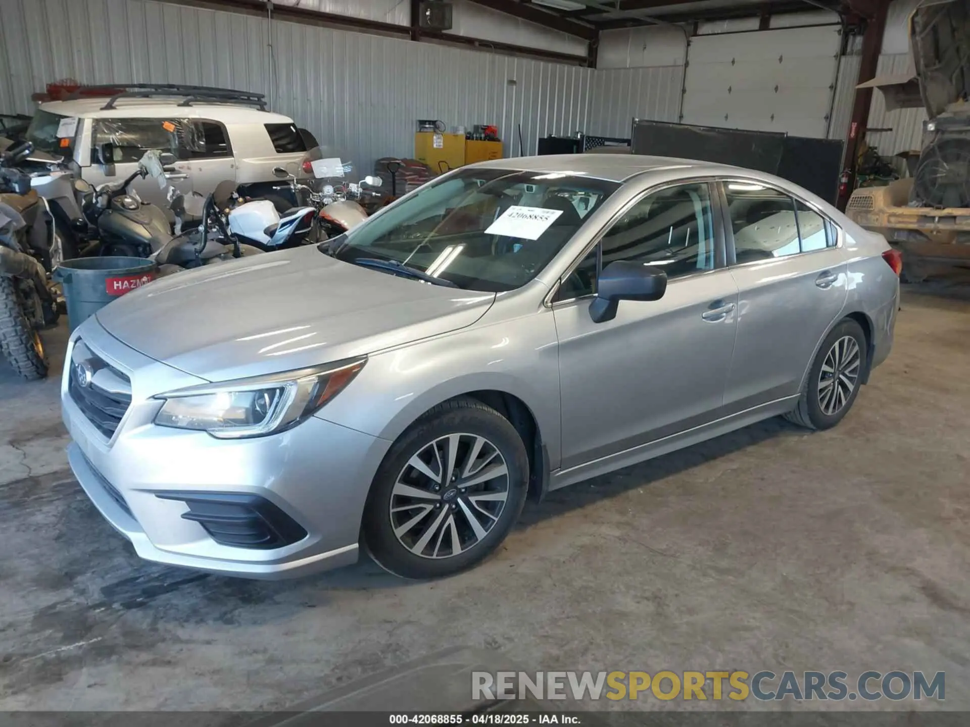 2 Photograph of a damaged car 4S3BNAB63K3024120 SUBARU LEGACY 2019