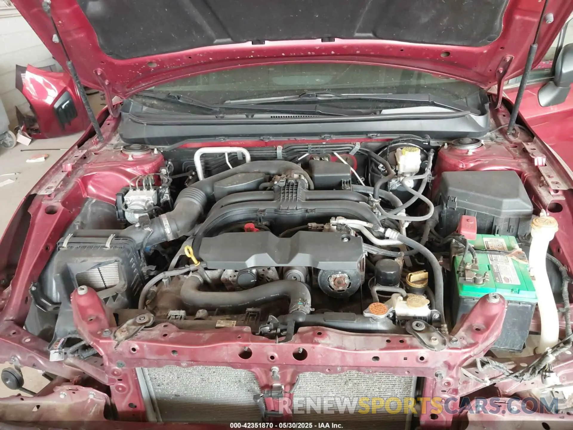 10 Photograph of a damaged car 4S3BNAB65K3018867 SUBARU LEGACY 2019