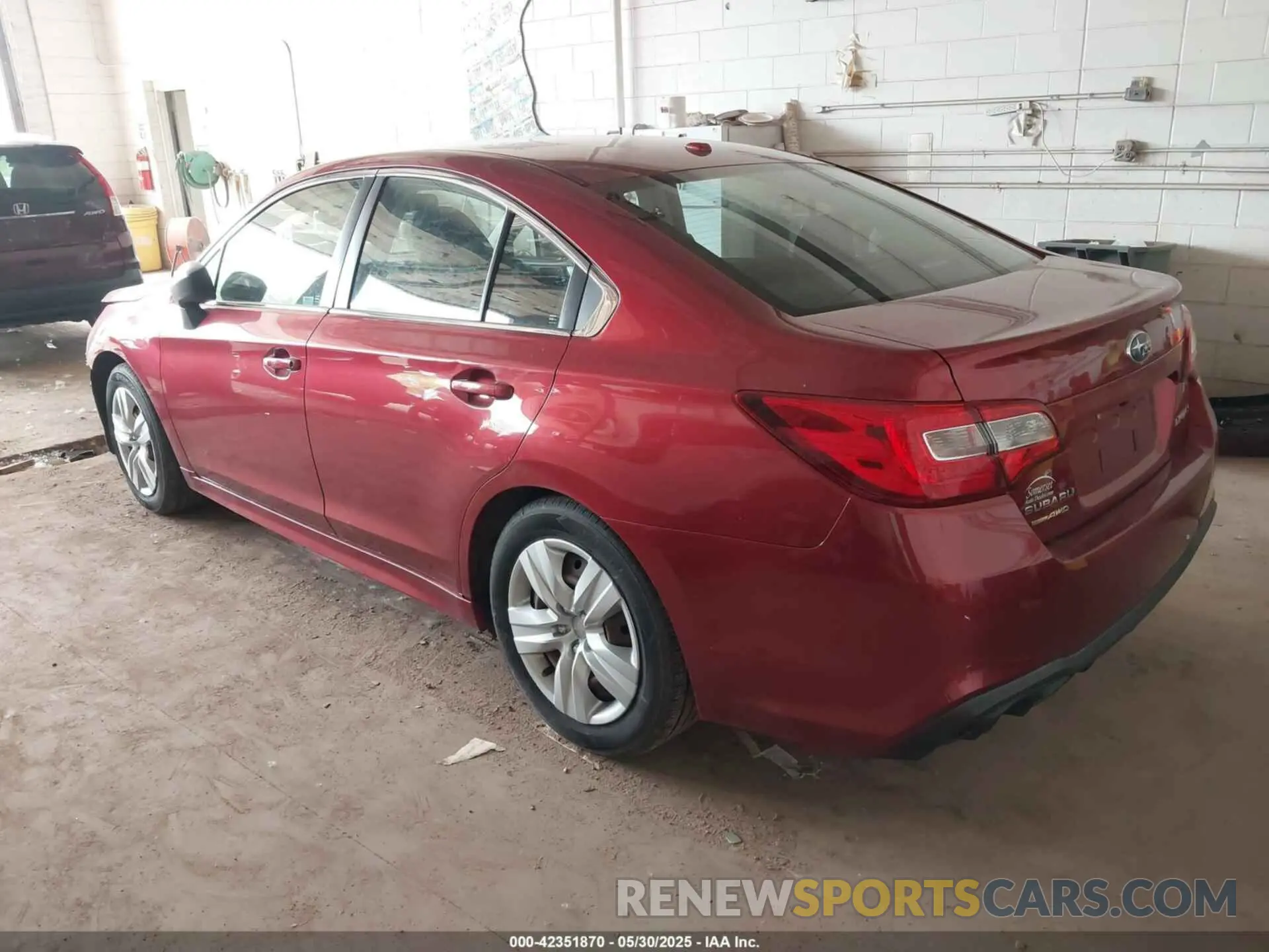 3 Photograph of a damaged car 4S3BNAB65K3018867 SUBARU LEGACY 2019