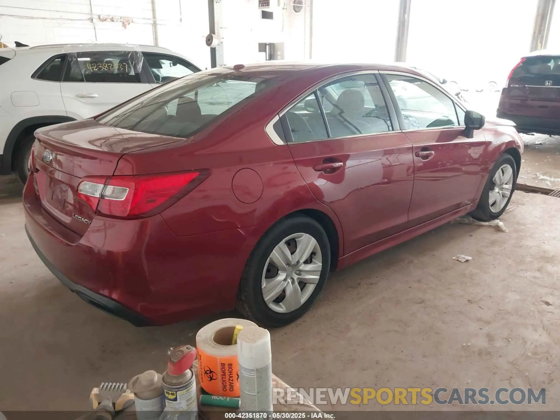 4 Photograph of a damaged car 4S3BNAB65K3018867 SUBARU LEGACY 2019