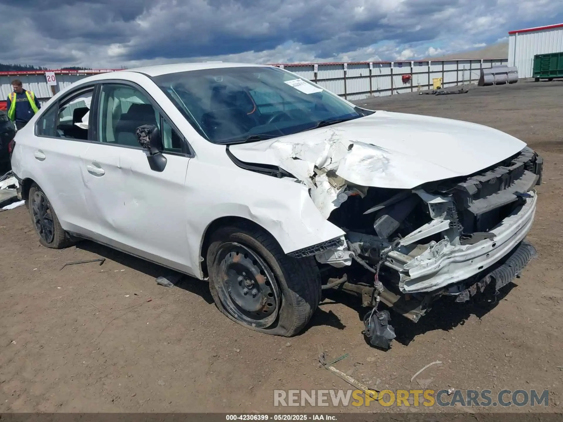 1 Photograph of a damaged car 4S3BNAB66K3030879 SUBARU LEGACY 2019
