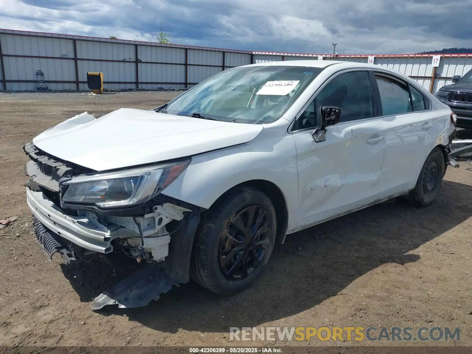 2 Photograph of a damaged car 4S3BNAB66K3030879 SUBARU LEGACY 2019