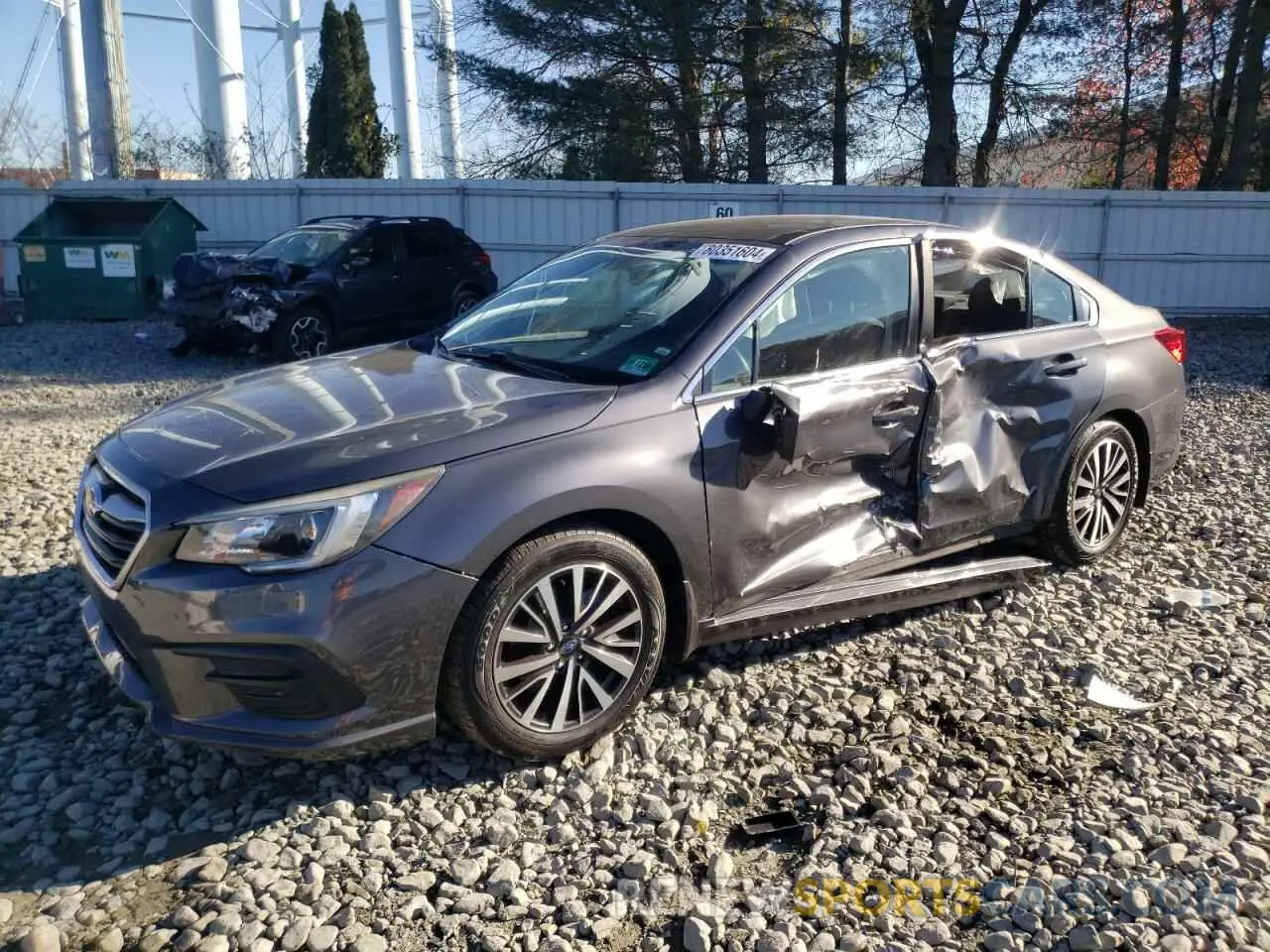 1 Photograph of a damaged car 4S3BNAB68K3004476 SUBARU LEGACY 2019