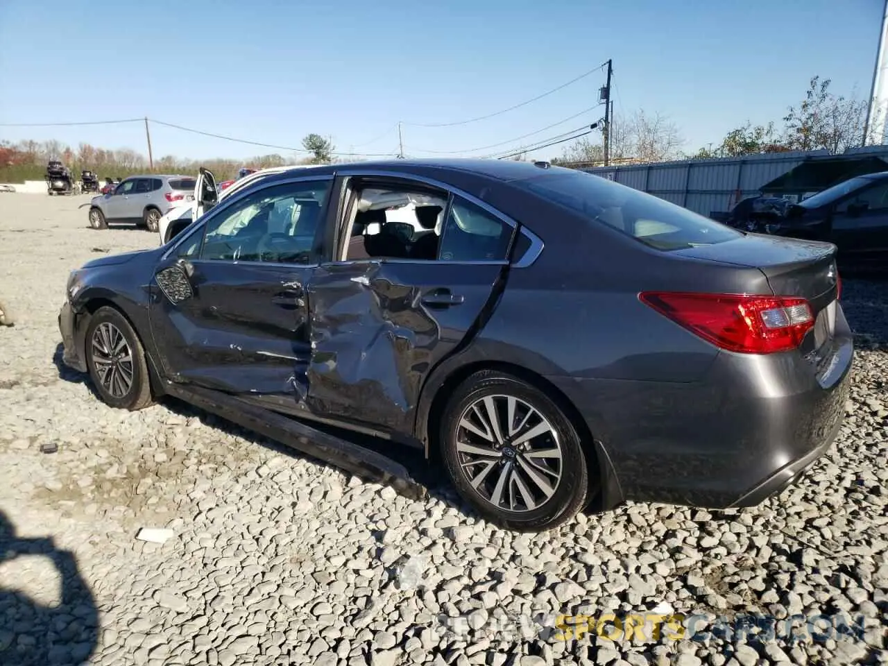 2 Photograph of a damaged car 4S3BNAB68K3004476 SUBARU LEGACY 2019