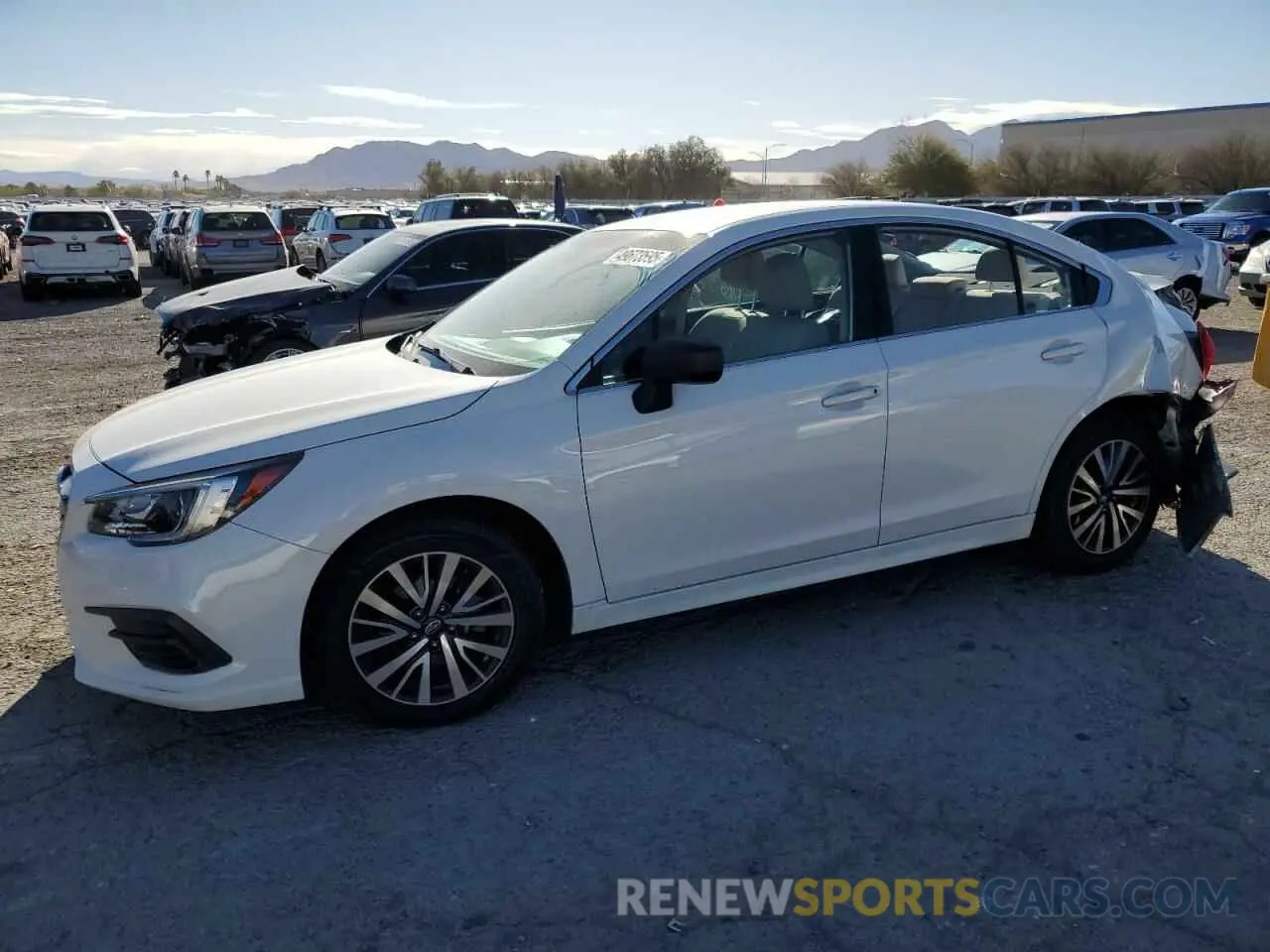 1 Photograph of a damaged car 4S3BNAB69K3024204 SUBARU LEGACY 2019
