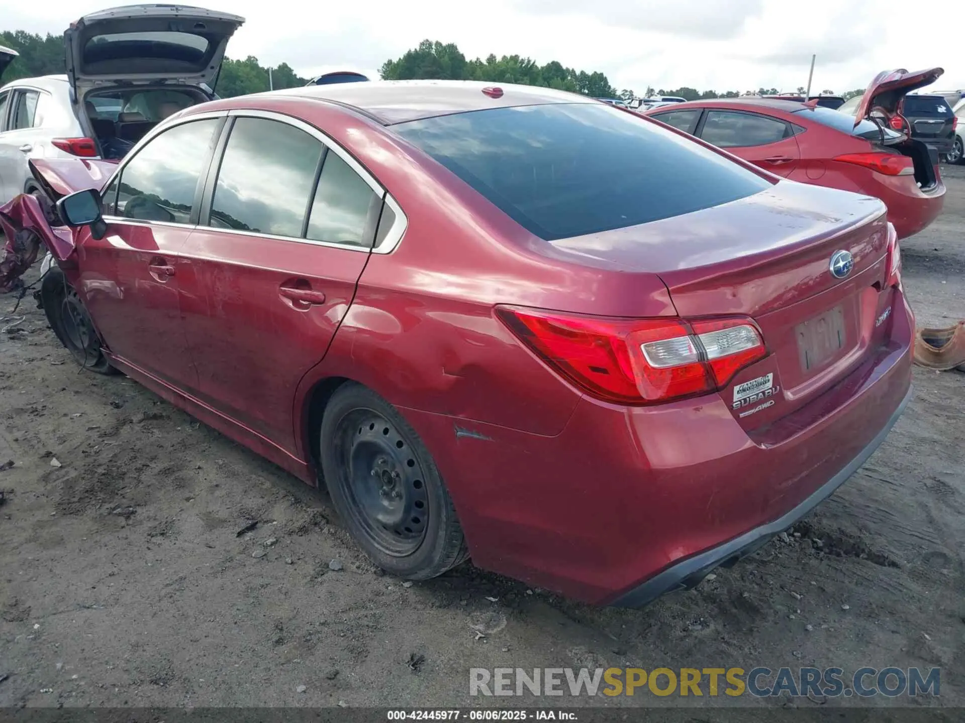 3 Photograph of a damaged car 4S3BNAB69K3028513 SUBARU LEGACY 2019